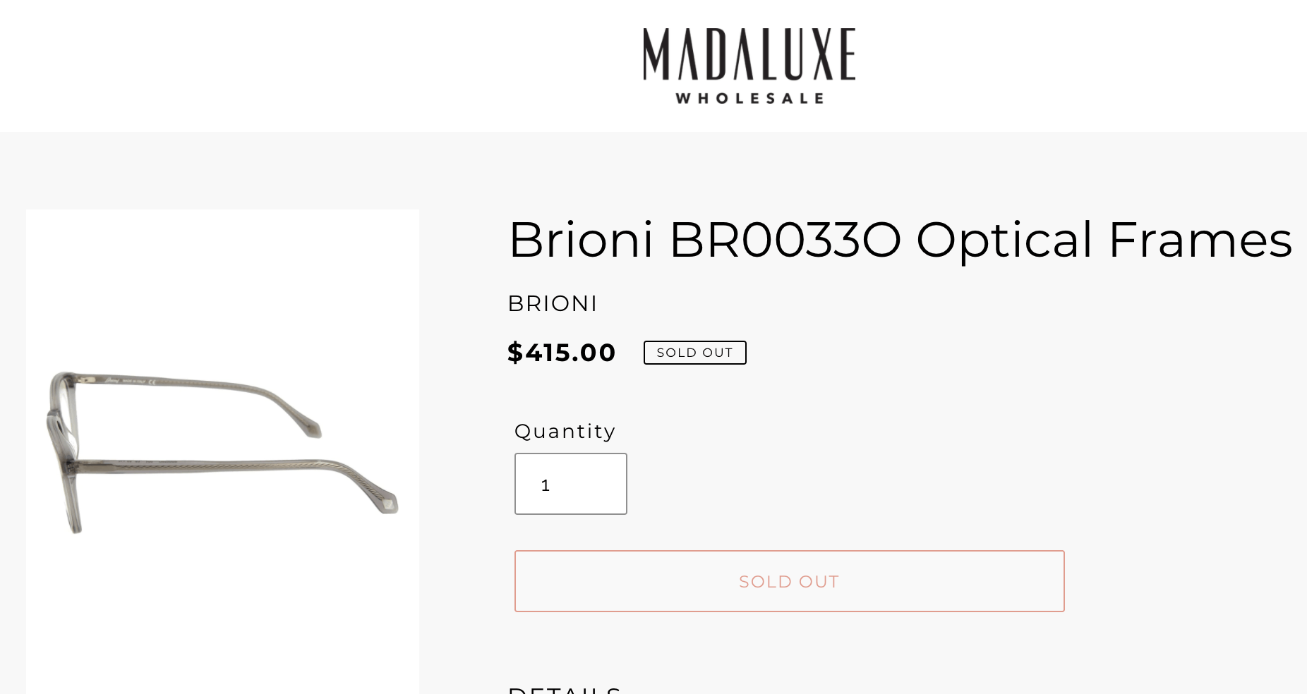 Brioni Brioni Optical Frames 52-20-145 Size ONE SIZE - 15 Thumbnail