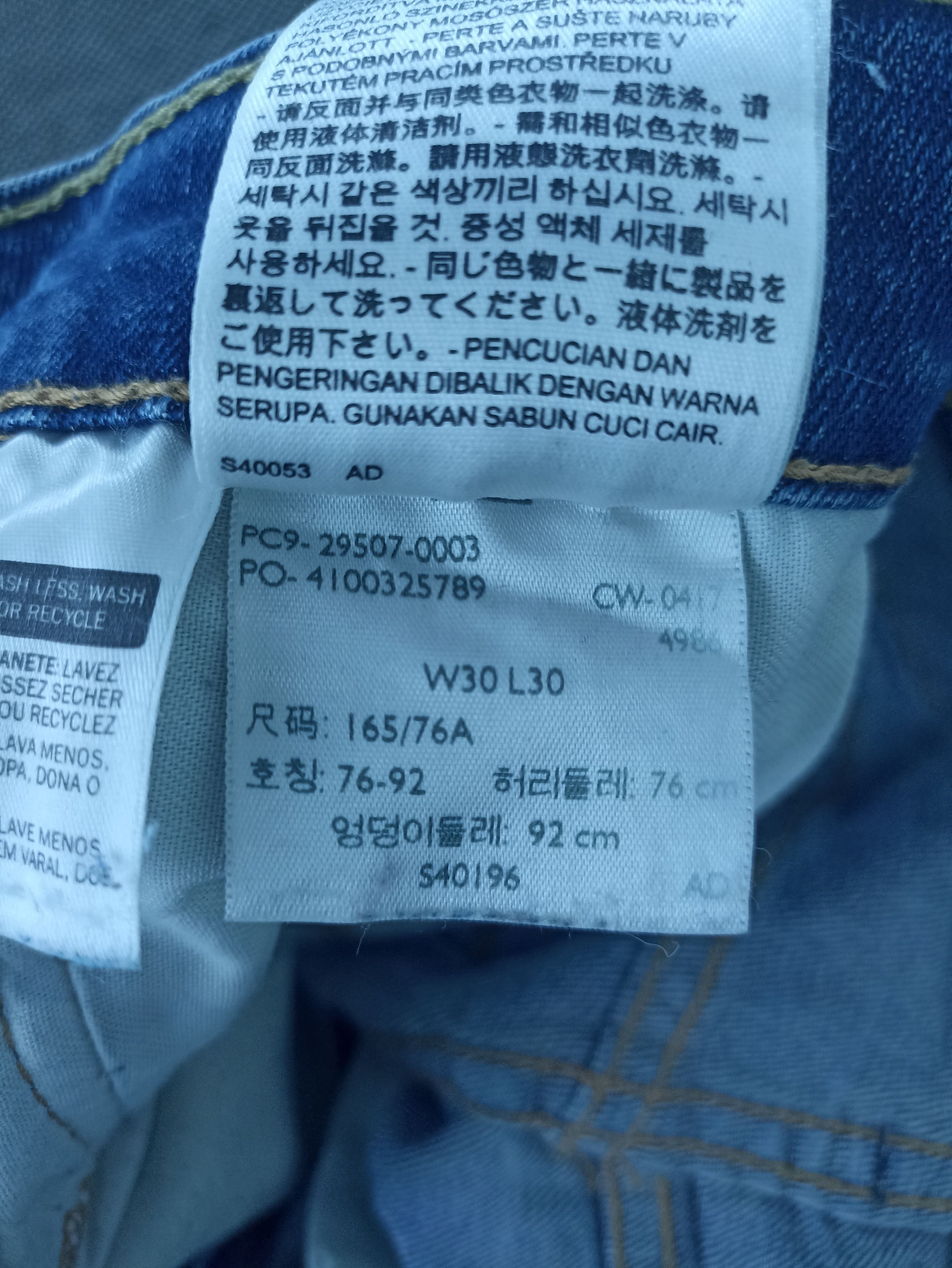 Jean × Levi's × Vintage VINTAGE LEVIS 502 BLUE WASH JEANS -J249 Size US 31 - 5 Thumbnail