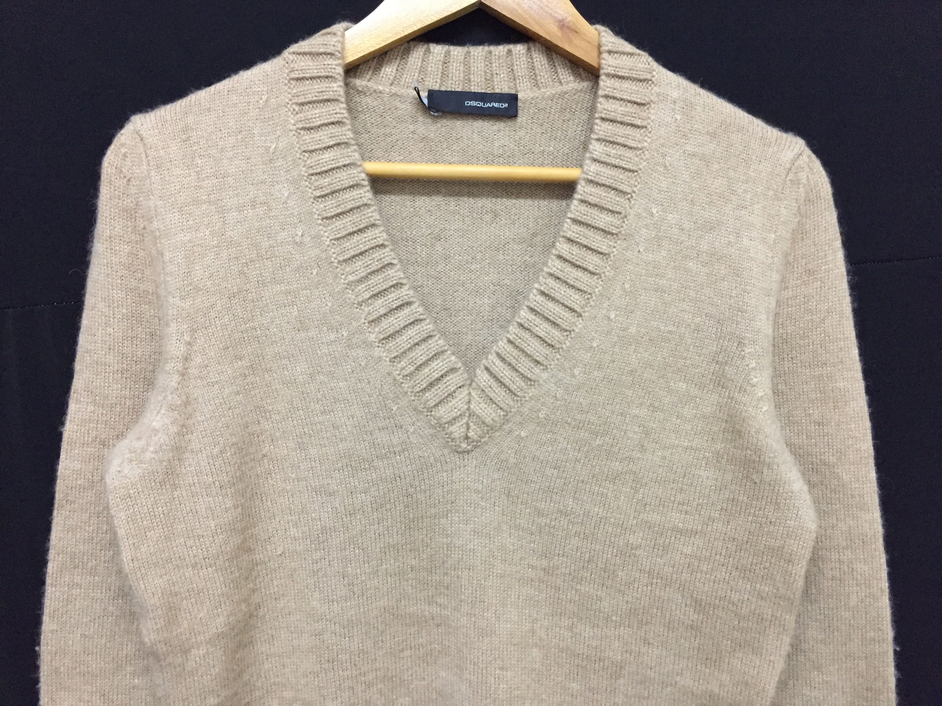 Dsquared2 Dsquared Camel Wool Crop knit detailing Size US S / EU 44-46 / 1 - 3 Thumbnail
