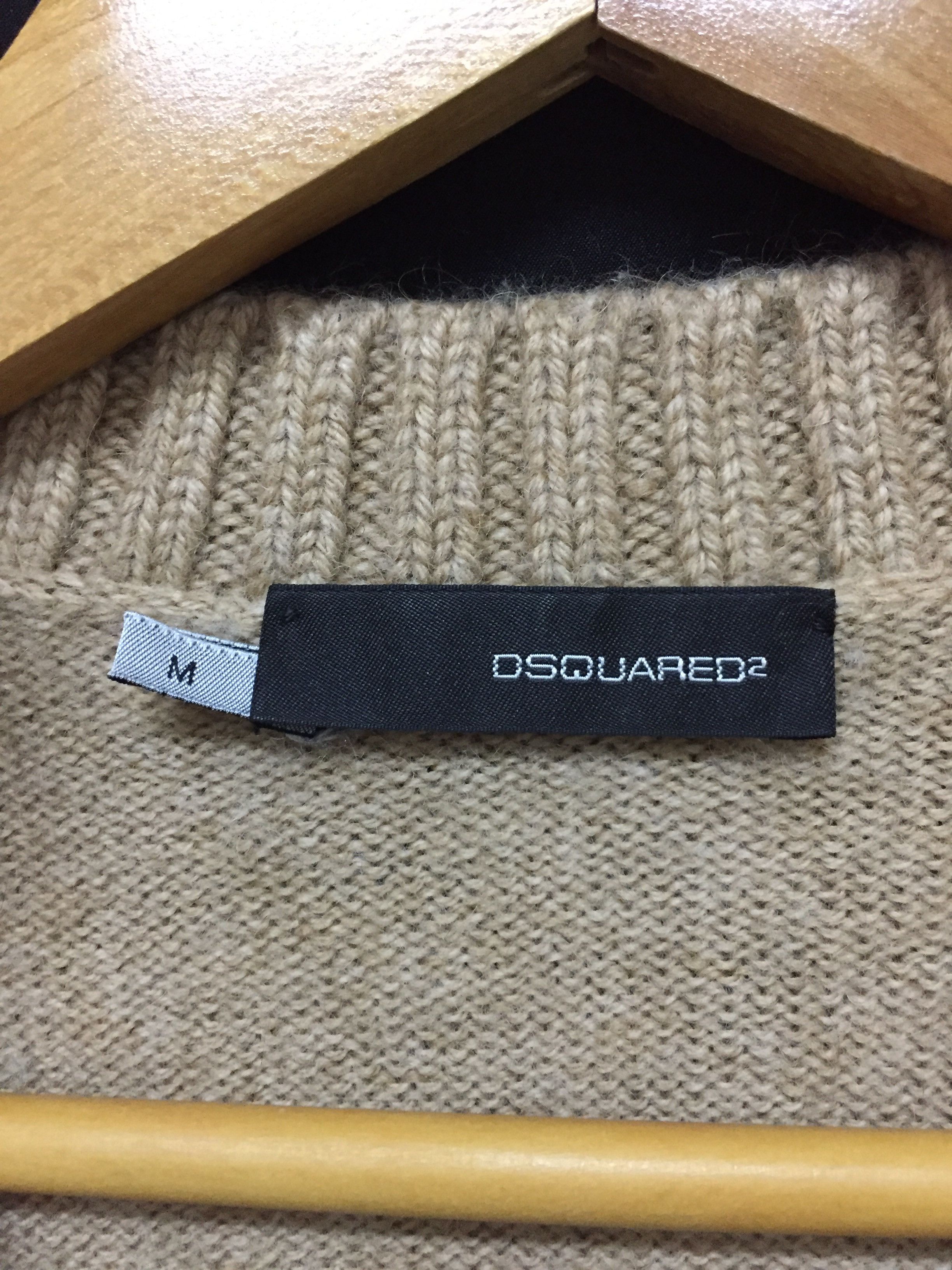 Dsquared2 Dsquared Camel Wool Crop knit detailing Size US S / EU 44-46 / 1 - 10 Thumbnail