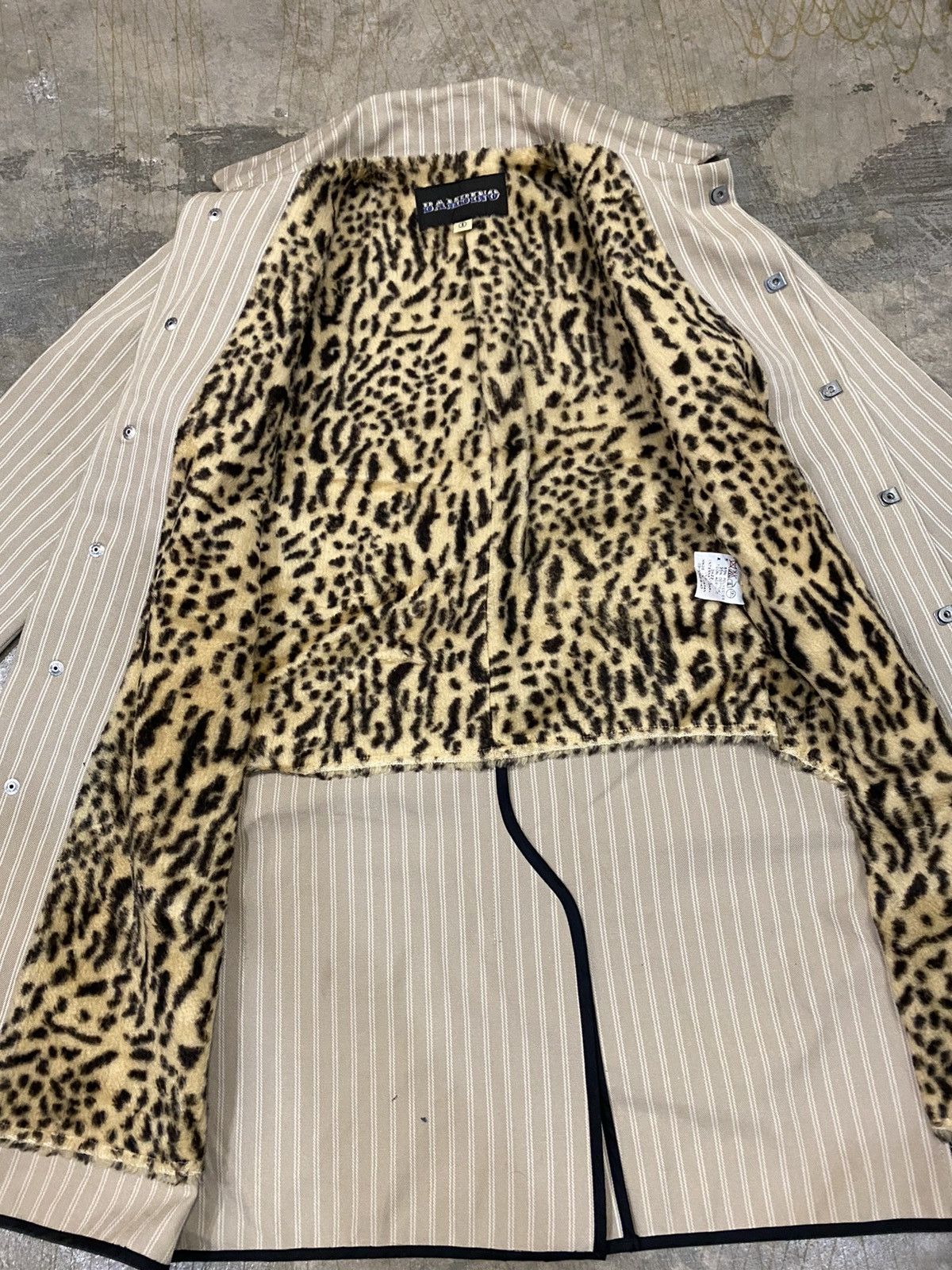 Dry Bones × Japanese Brand × Nepenthes BAMBINO Dry Bone leopard stripe parka Size US XS / EU 42 / 0 - 7 Thumbnail