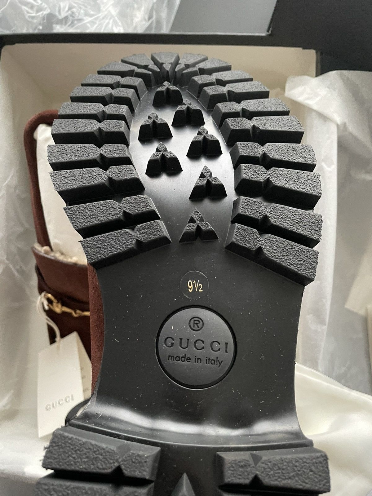 Gucci Super Rare Gucci Shearling Suede Leather Horsebit Boots Size US 10 / EU 43 - 14 Thumbnail