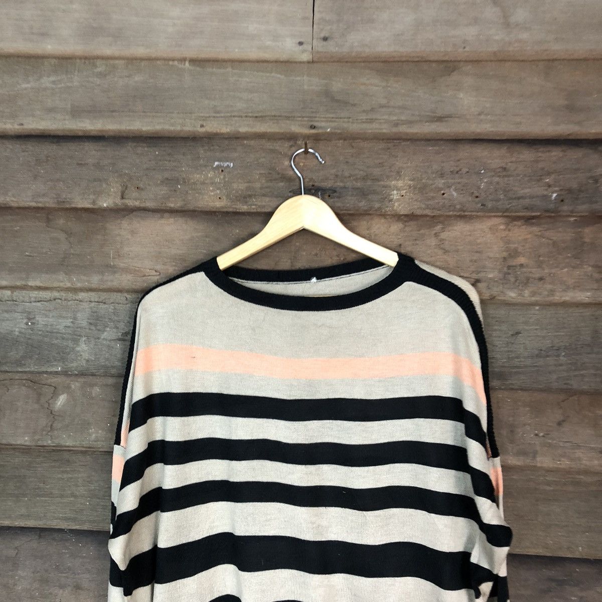 Homespun Knitwear Japanese Brand Stripes Knitwear Sweater like kurt #6748 Size US L / EU 52-54 / 3 - 2 Thumbnail