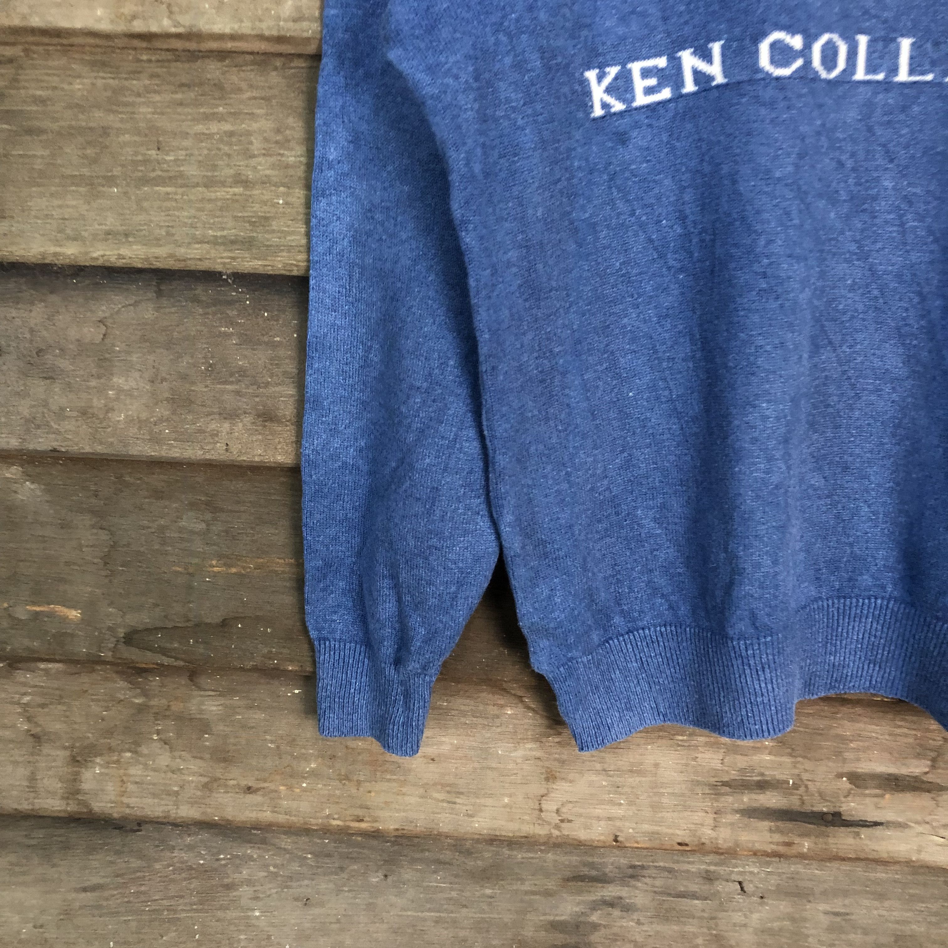 Vintage Ken Collection Blue Knitwear Sweatshirt #6746 Size US S / EU 44-46 / 1 - 4 Thumbnail