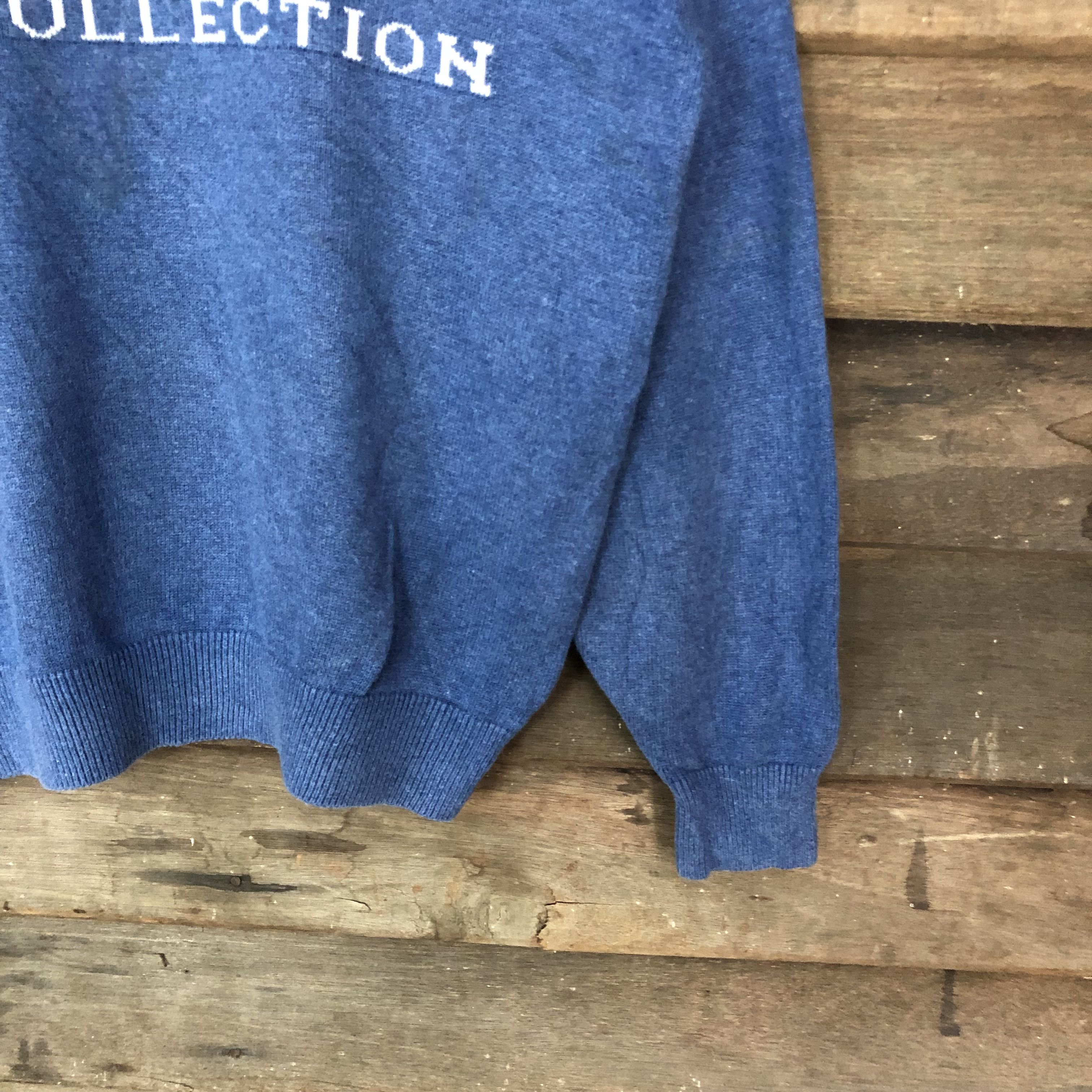 Vintage Ken Collection Blue Knitwear Sweatshirt #6746 Size US S / EU 44-46 / 1 - 5 Thumbnail