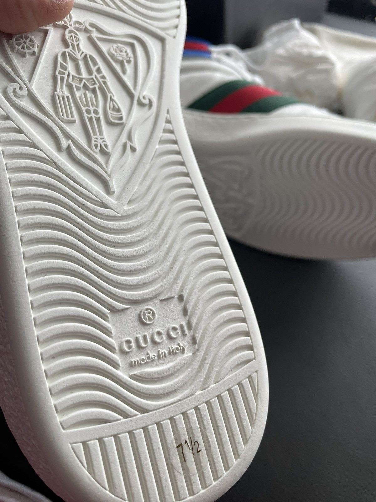 Gucci Super Runway Limited Edition Leather ACE High Top Sneaker Size US 8 / EU 41 - 18 Thumbnail