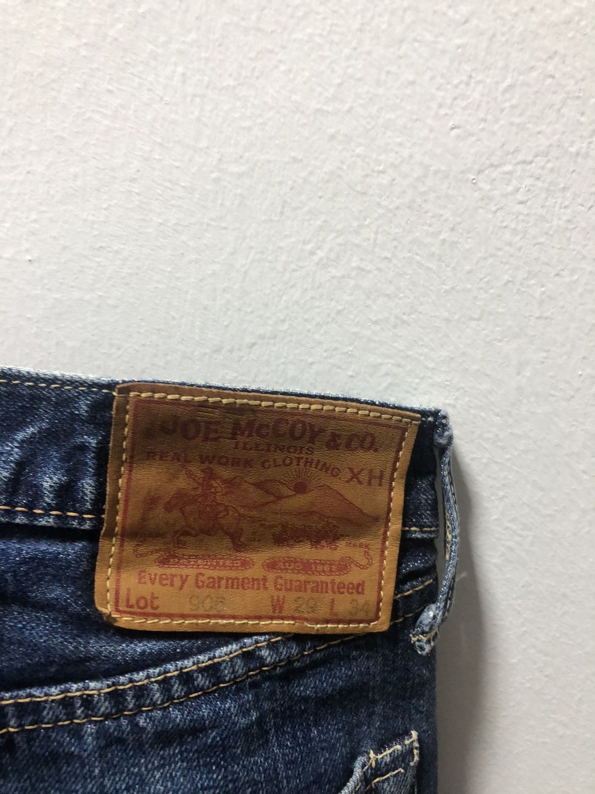 TOYS McCOY × The Real McCoy's Vintage JOE McCOY Denim Pants Selvedge Size US 29 - 9 Thumbnail