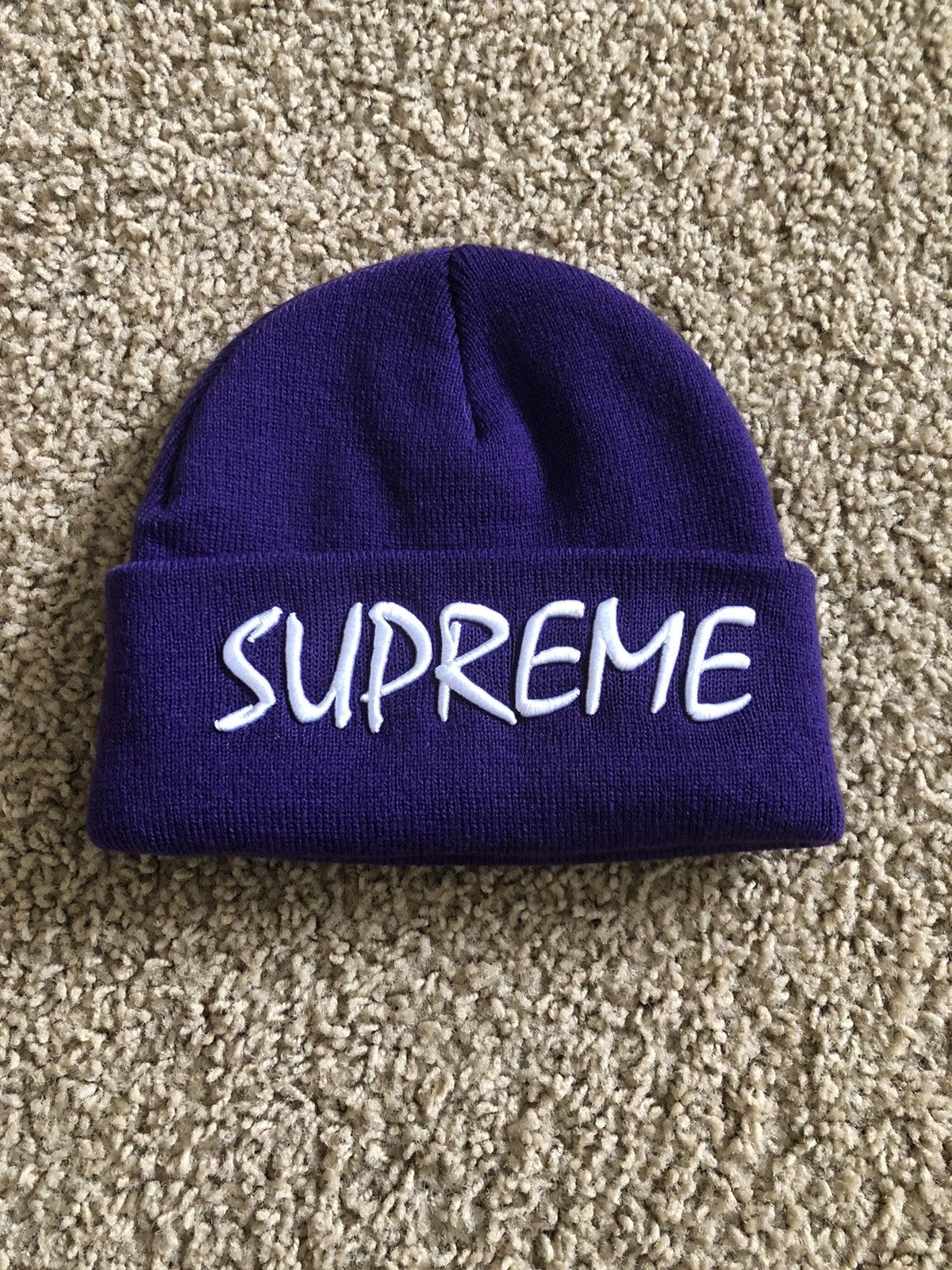 Supreme Supreme FTP Beanie Purple Size ONE SIZE - 3 Thumbnail