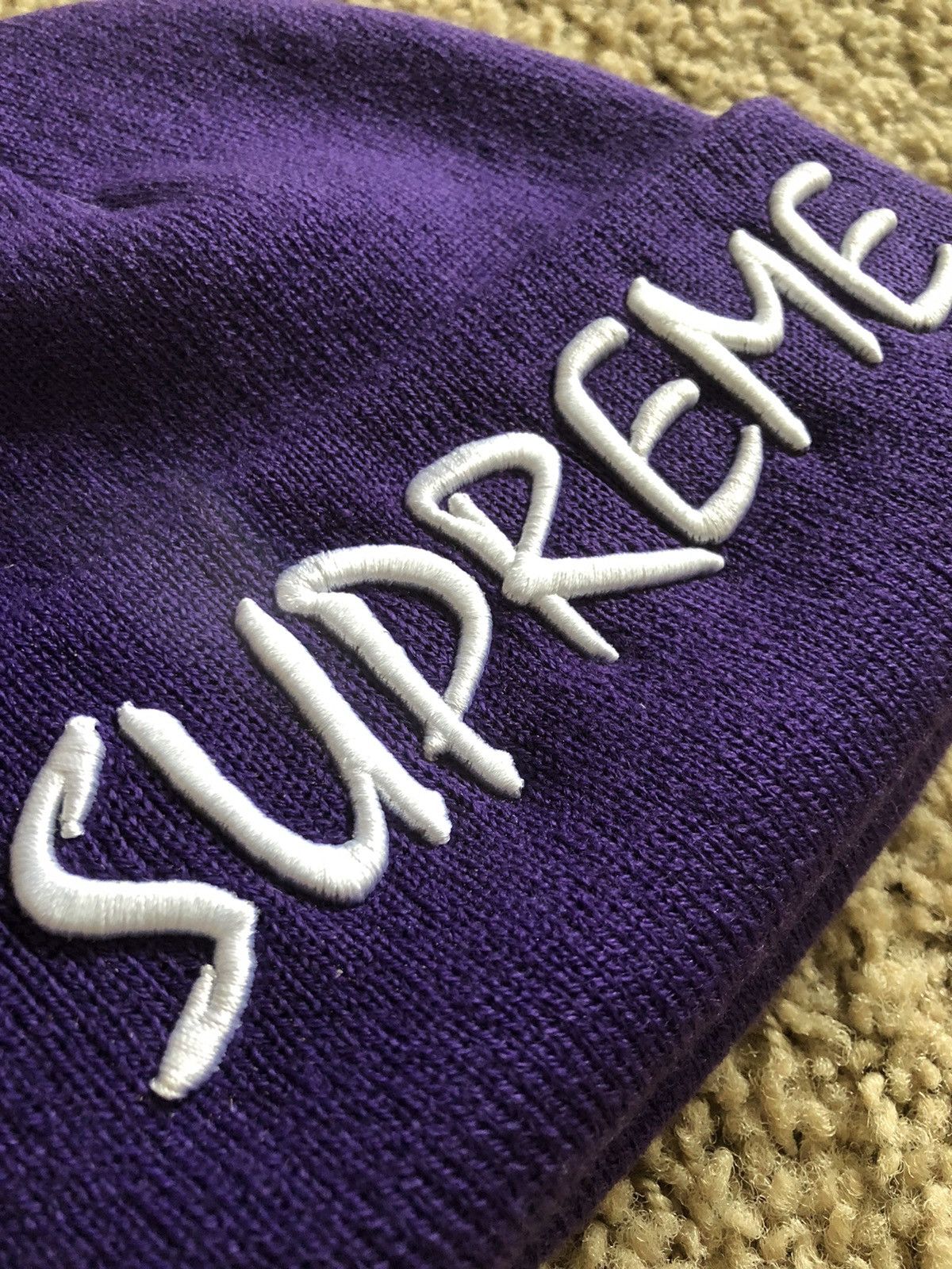 Supreme Supreme FTP Beanie Purple Size ONE SIZE - 2 Thumbnail