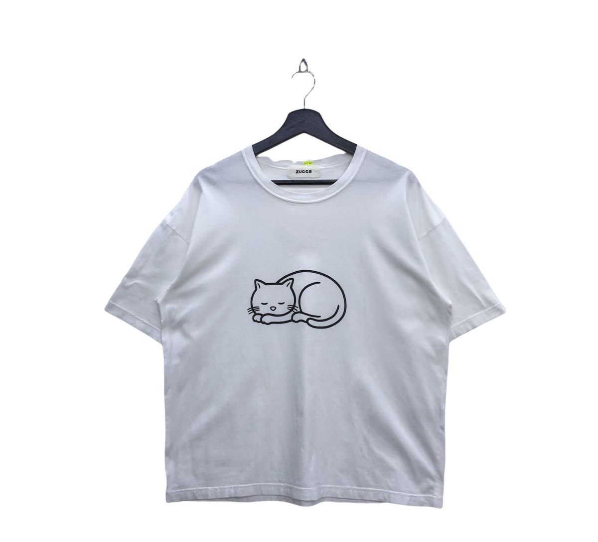 CABANE de ZUCCa × Japanese Brand Cabane De Zucca Japanese Brand Oversize Cat Tshirt Size US M / EU 48-50 / 2 - 1 Thumbnail