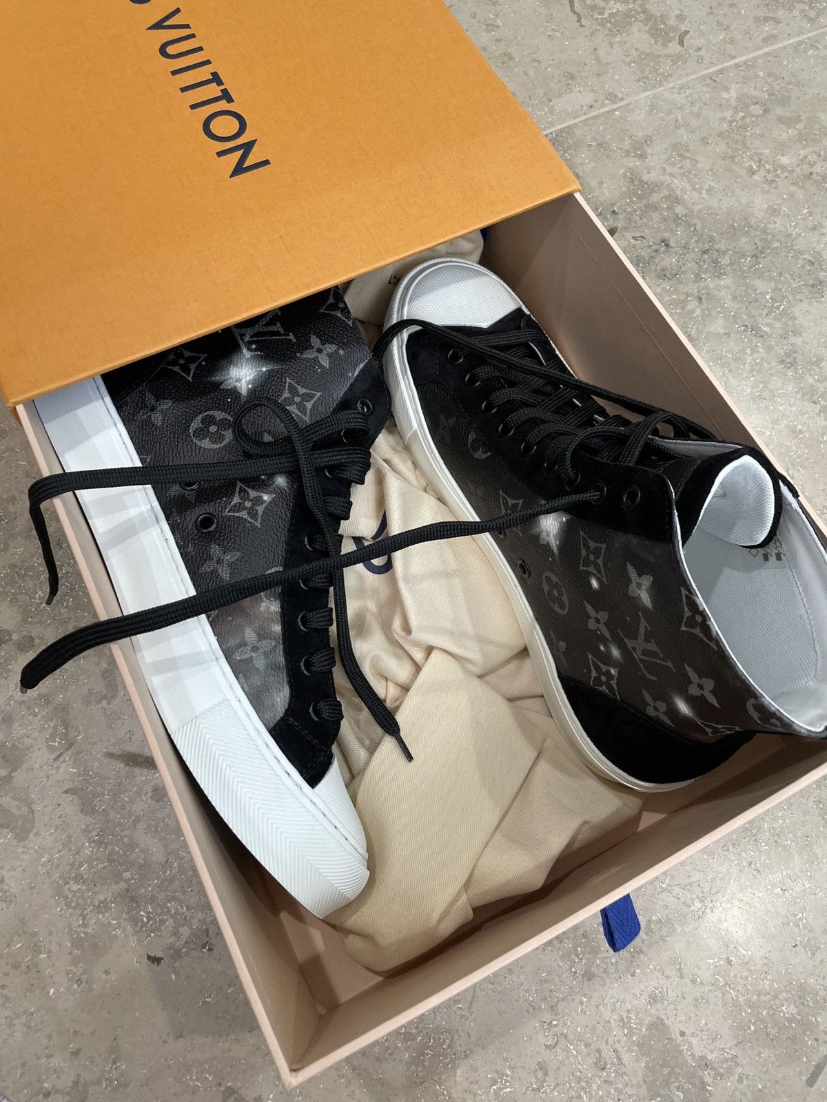 Louis Vuitton Men's Virgil Abloh Tattoo High Top Sneaker