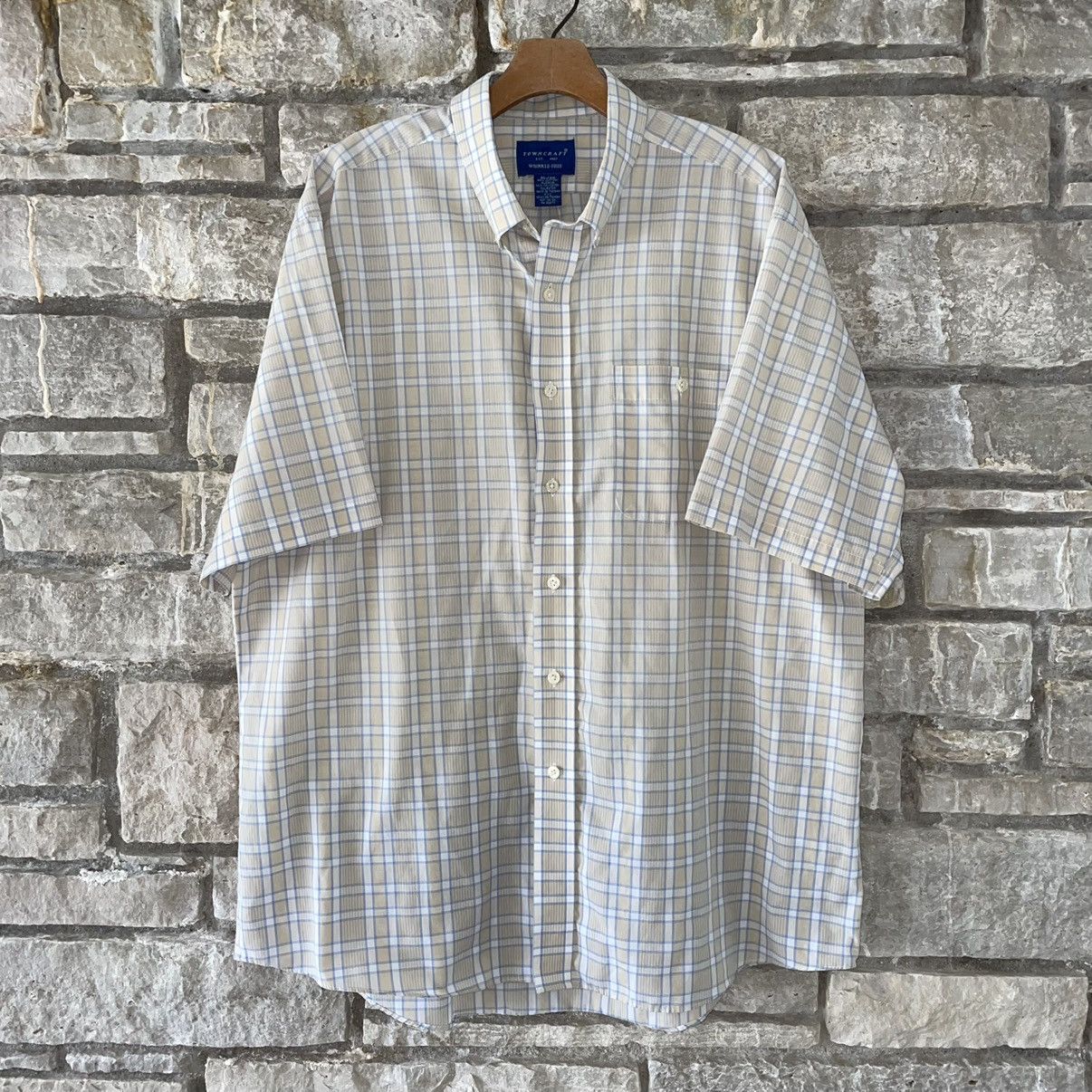 Towncraft × Vintage Vintage 80s Towncraft Button Up Shirt Size US XL / EU 56 / 4 - 1 Thumbnail