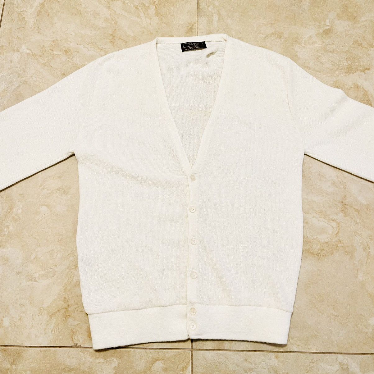 Vintage 90s VINTAGE WHITE ACRYLIC GRUNGE CARDIGAN Kurt Cobain alt 19 Size US L / EU 52-54 / 3 - 2 Thumbnail