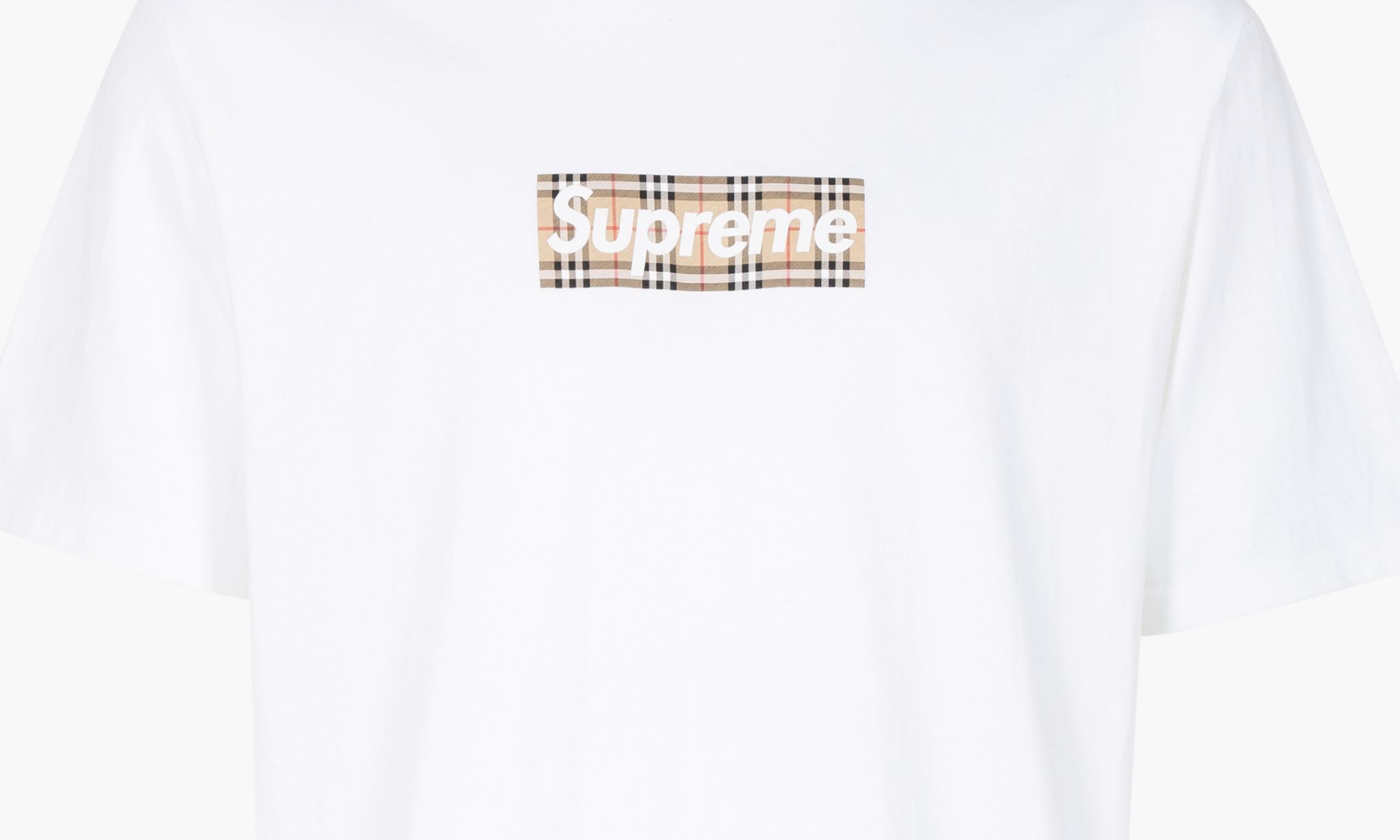 Supreme BURBERRY BOX LOGO TEE 