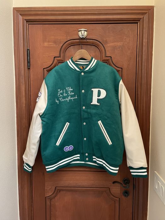 Vandy The Pink Parsley Varsity Jacket Green Size XL L70cm W70cm