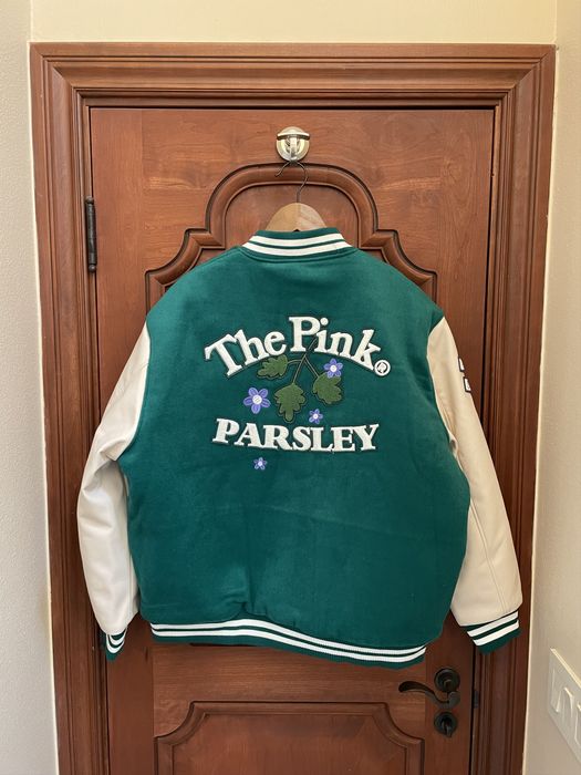 Vandy The Pink Parsley Varsity Jacket-