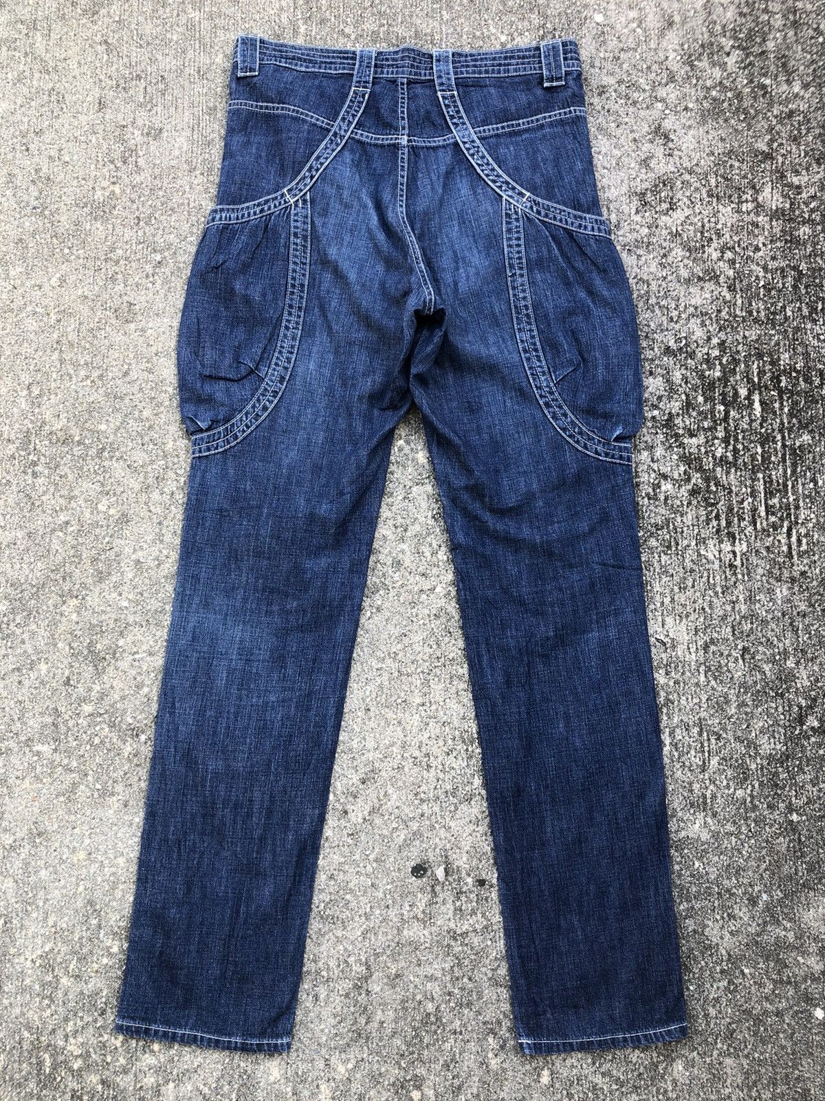 Issey Miyake × Tsumori Chisato Vintage Tsumori Chisato Tactical Cargo Light Denim Jeans Size US 30 / EU 46 - 2 Thumbnail