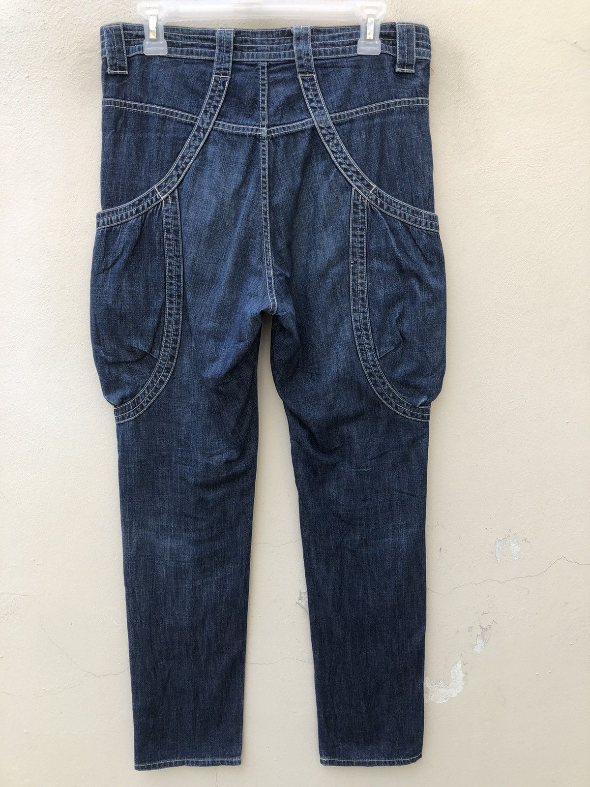 Issey Miyake × Tsumori Chisato Vintage Tsumori Chisato Tactical Cargo Light Denim Jeans Size US 30 / EU 46 - 13 Thumbnail