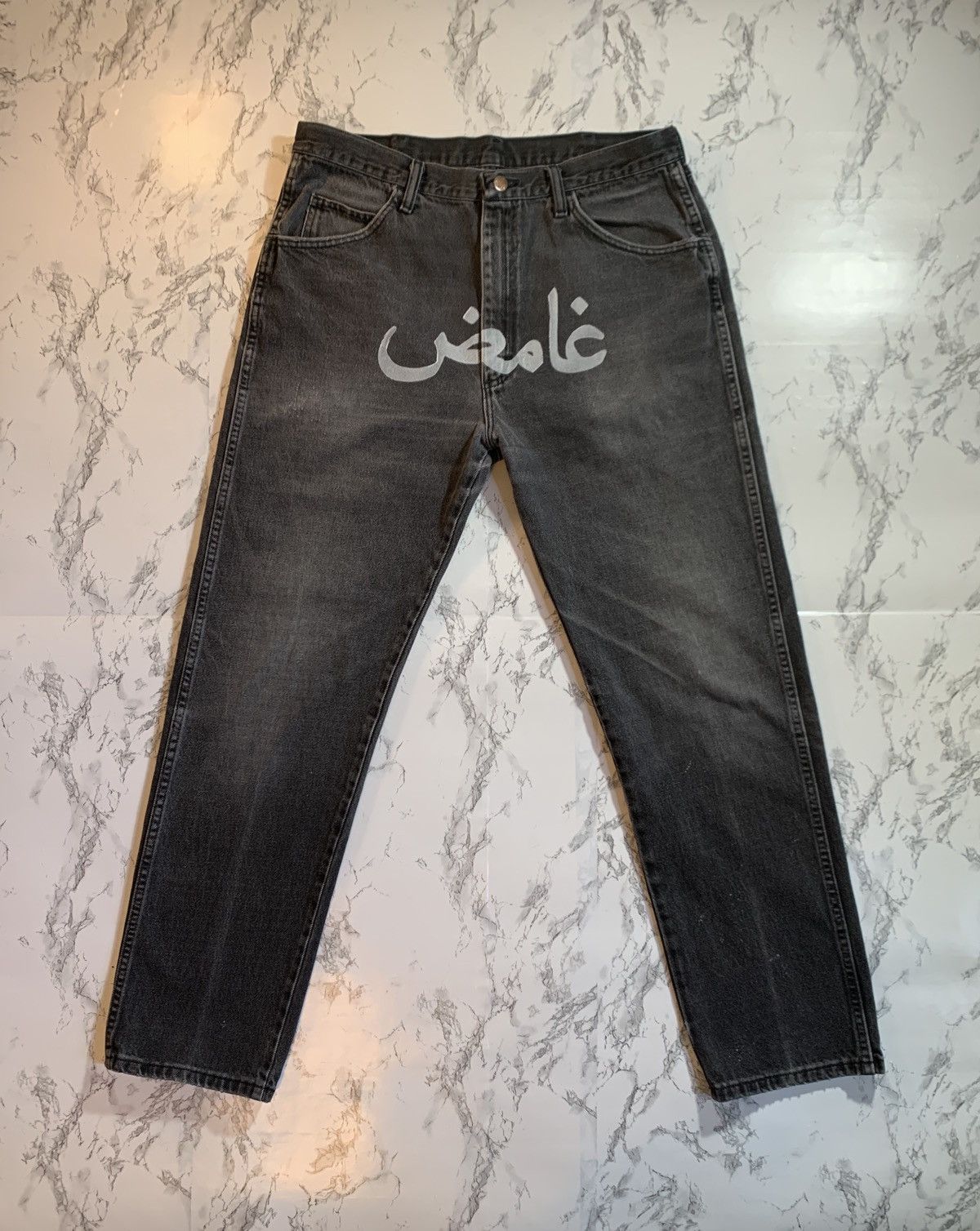 Rustler Arabic Black Denim Faded Size US 34 / EU 50 - 1 Thumbnail