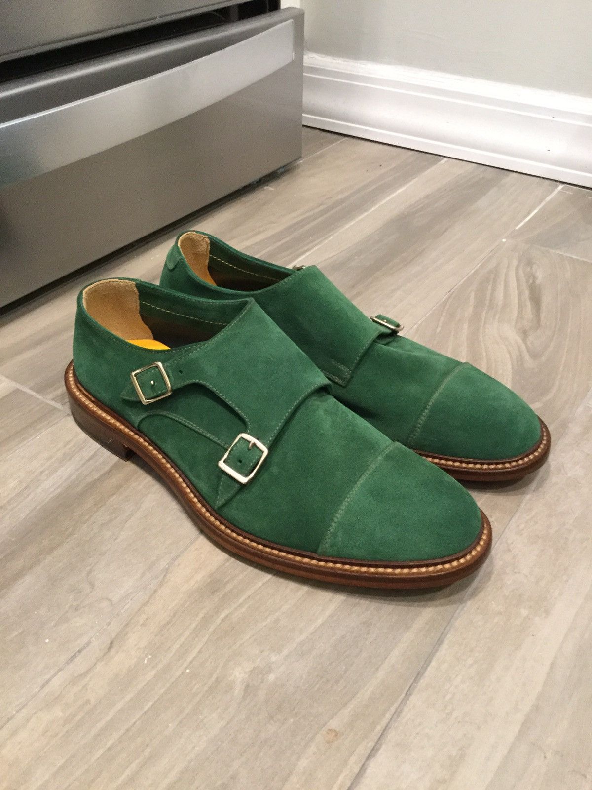 Doucal's NWOT Doucals Montegranaro Mens Green Suede Leather Shoes NEW Size US 10 / EU 43 - 1 Thumbnail