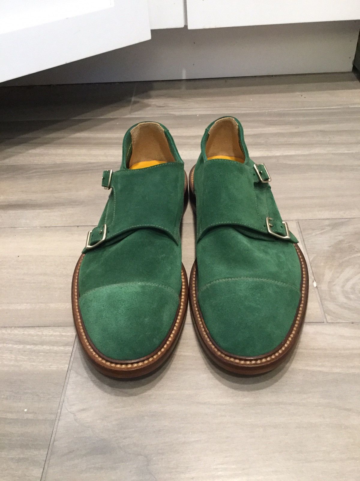 Doucal's NWOT Doucals Montegranaro Mens Green Suede Leather Shoes NEW Size US 10 / EU 43 - 4 Thumbnail