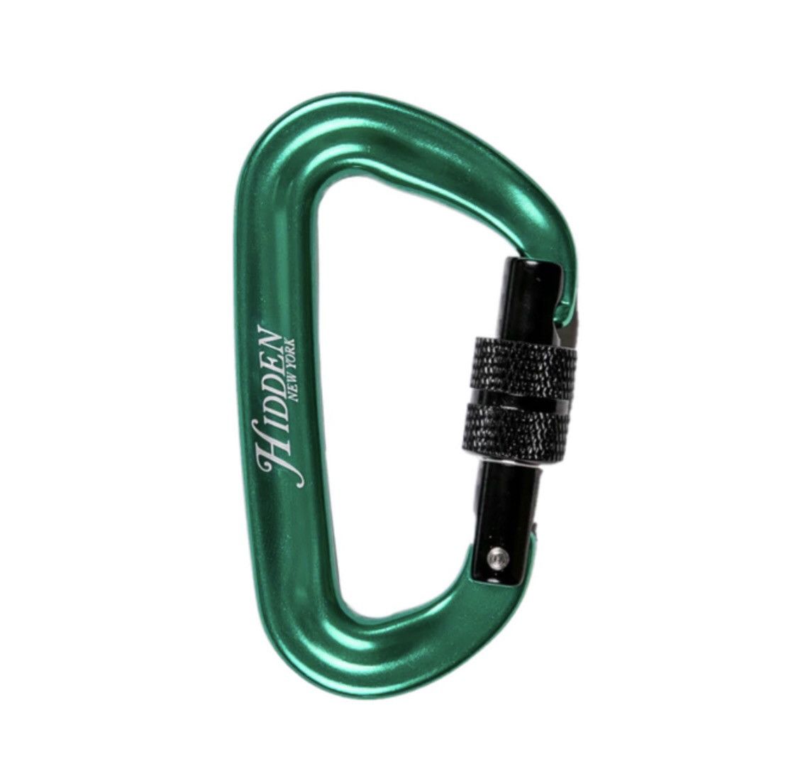 HIDDEN Hidden NY Carabiner Green/Black Size ONE SIZE - 1 Thumbnail