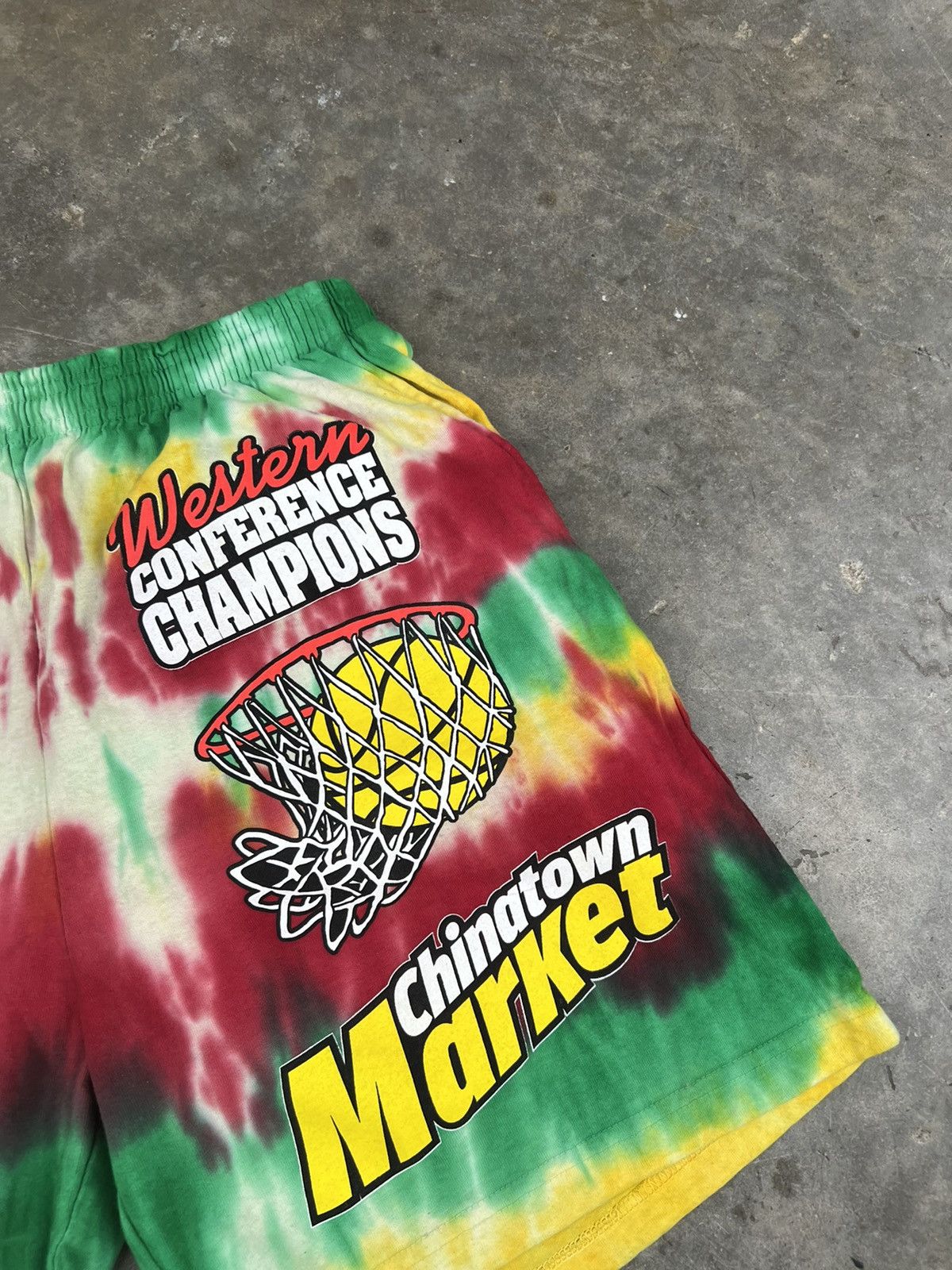 Market Chinatown Market Global Basketball League Tie Dye Shorts 🧊 Size US 34 / EU 50 - 2 Thumbnail
