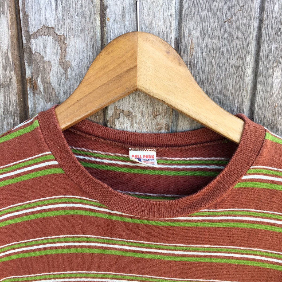 The Real McCoy's Vintage Joe McCoy Ball Park Stripe Pocket Tee Size US M / EU 48-50 / 2 - 2 Thumbnail