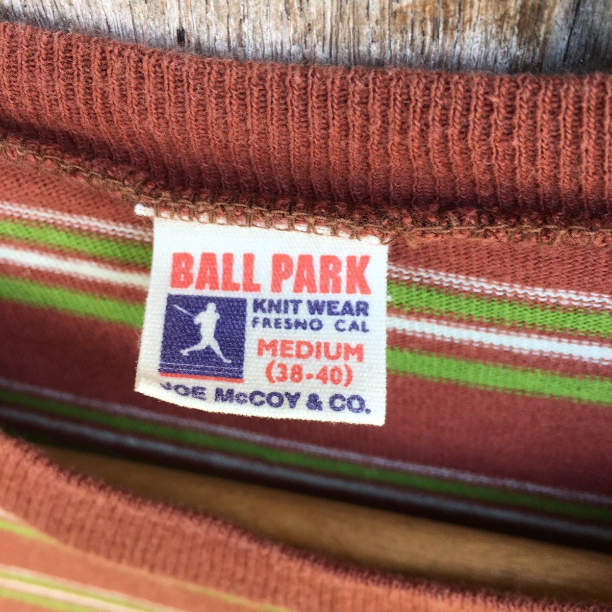 The Real McCoy's Vintage Joe McCoy Ball Park Stripe Pocket Tee Size US M / EU 48-50 / 2 - 3 Thumbnail