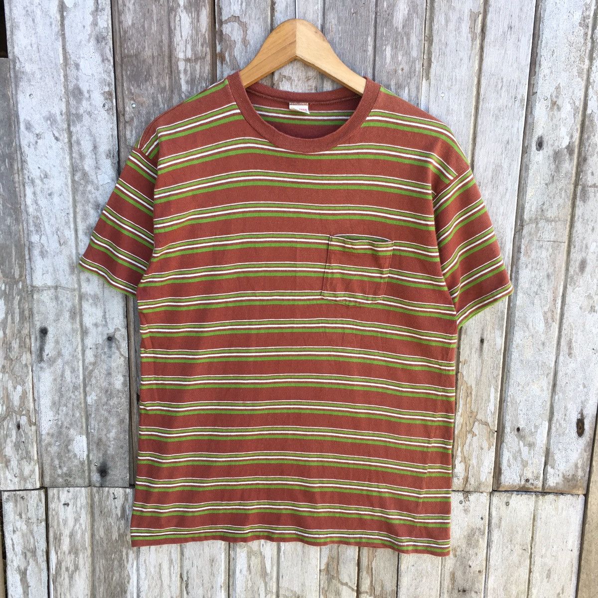 The Real McCoy's Vintage Joe McCoy Ball Park Stripe Pocket Tee Size US M / EU 48-50 / 2 - 1 Thumbnail