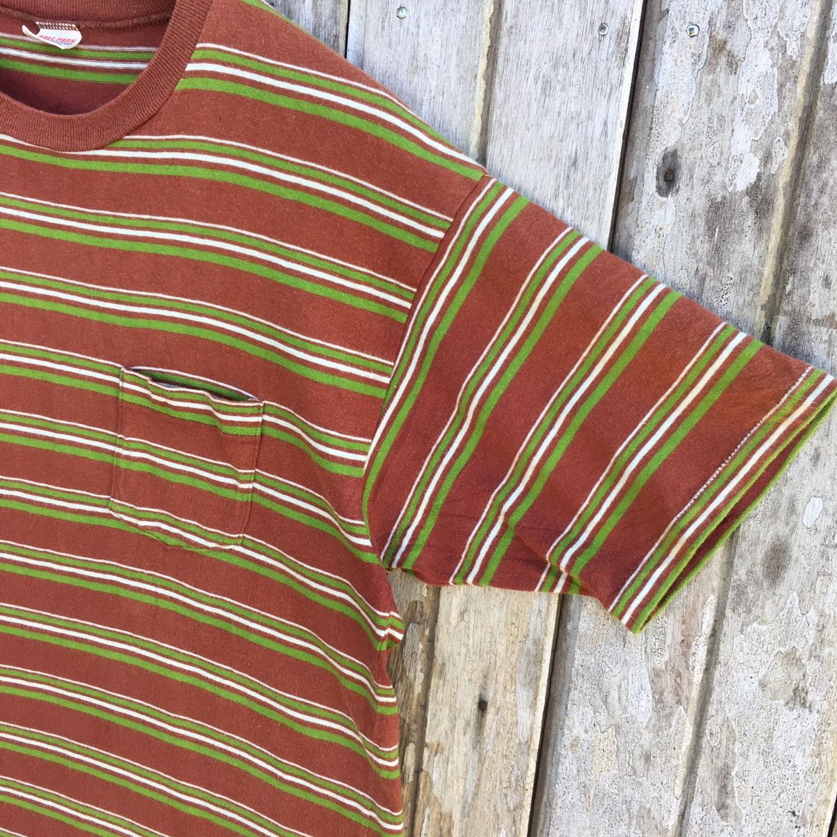 The Real McCoy's Vintage Joe McCoy Ball Park Stripe Pocket Tee Size US M / EU 48-50 / 2 - 5 Thumbnail