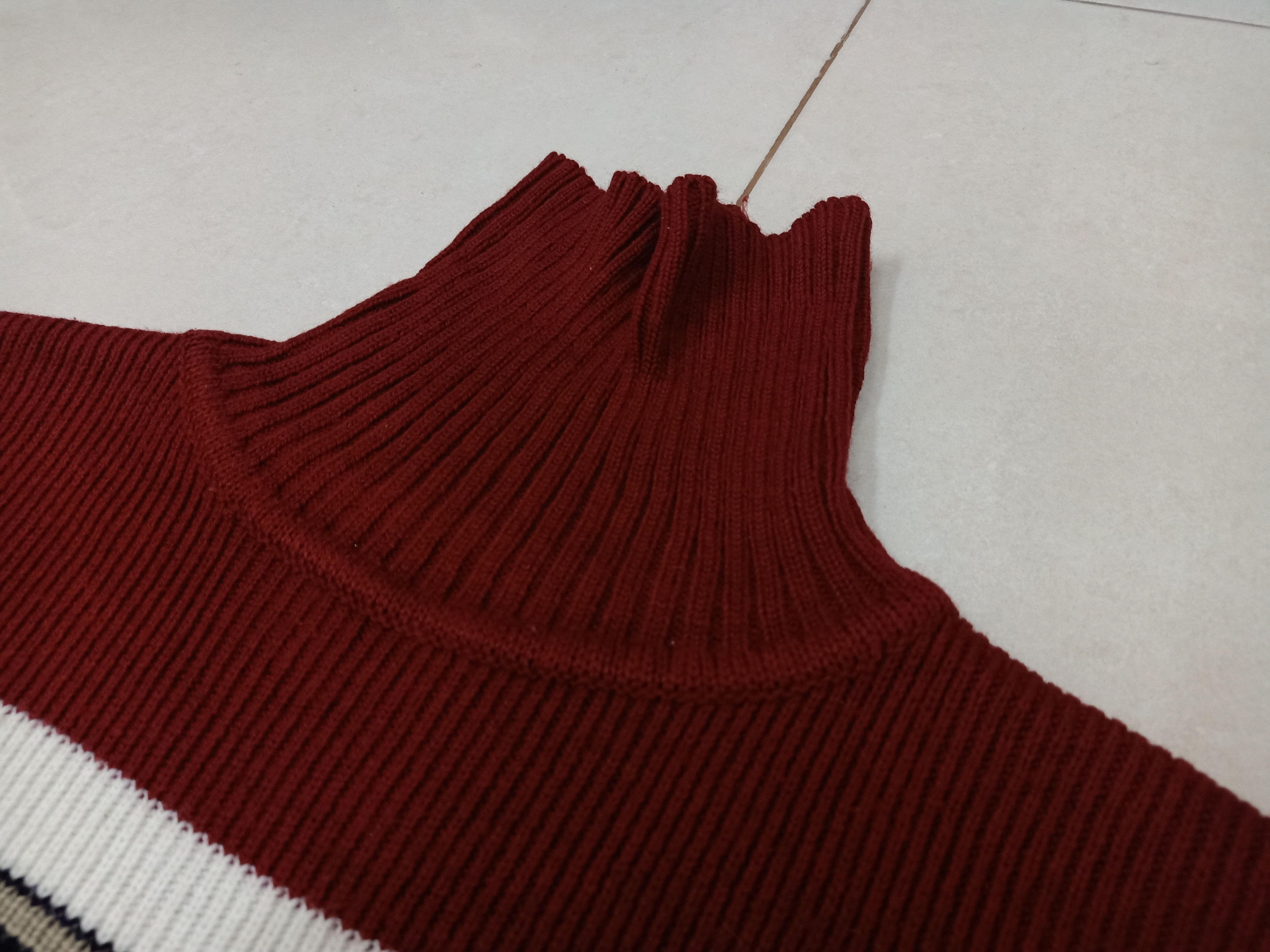 Aran Isles Knitwear × Tommy Hilfiger TOMMY HILFIGER Iconic Flag Turtleneck Knitwear Sweatshirt Size US M / EU 48-50 / 2 - 4 Thumbnail