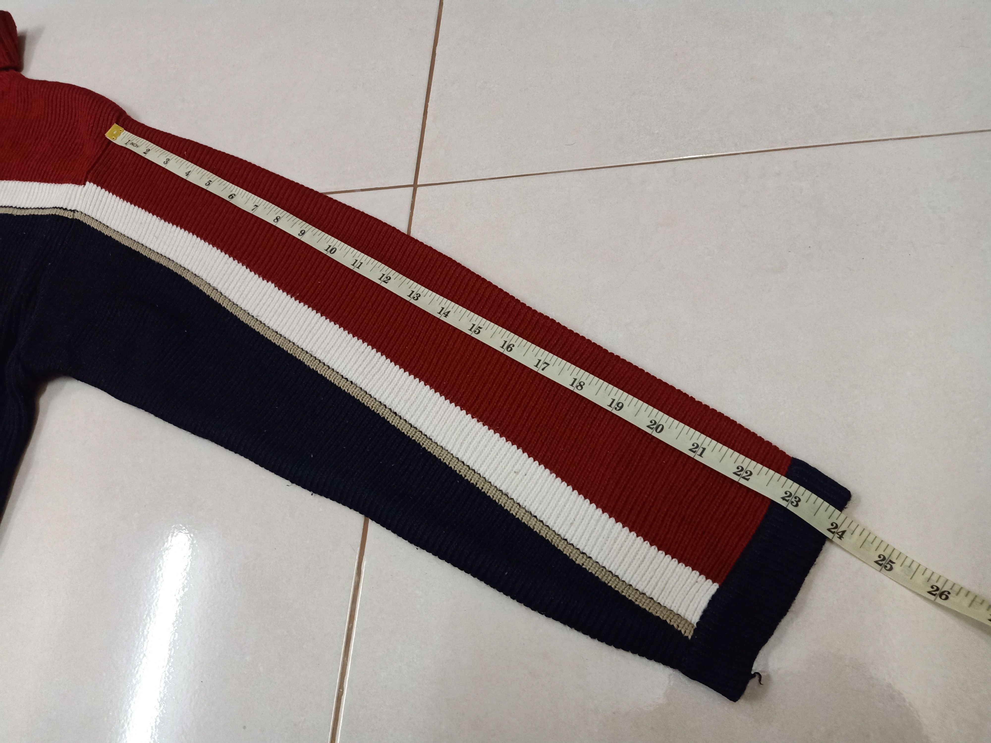 Aran Isles Knitwear × Tommy Hilfiger TOMMY HILFIGER Iconic Flag Turtleneck Knitwear Sweatshirt Size US M / EU 48-50 / 2 - 8 Thumbnail