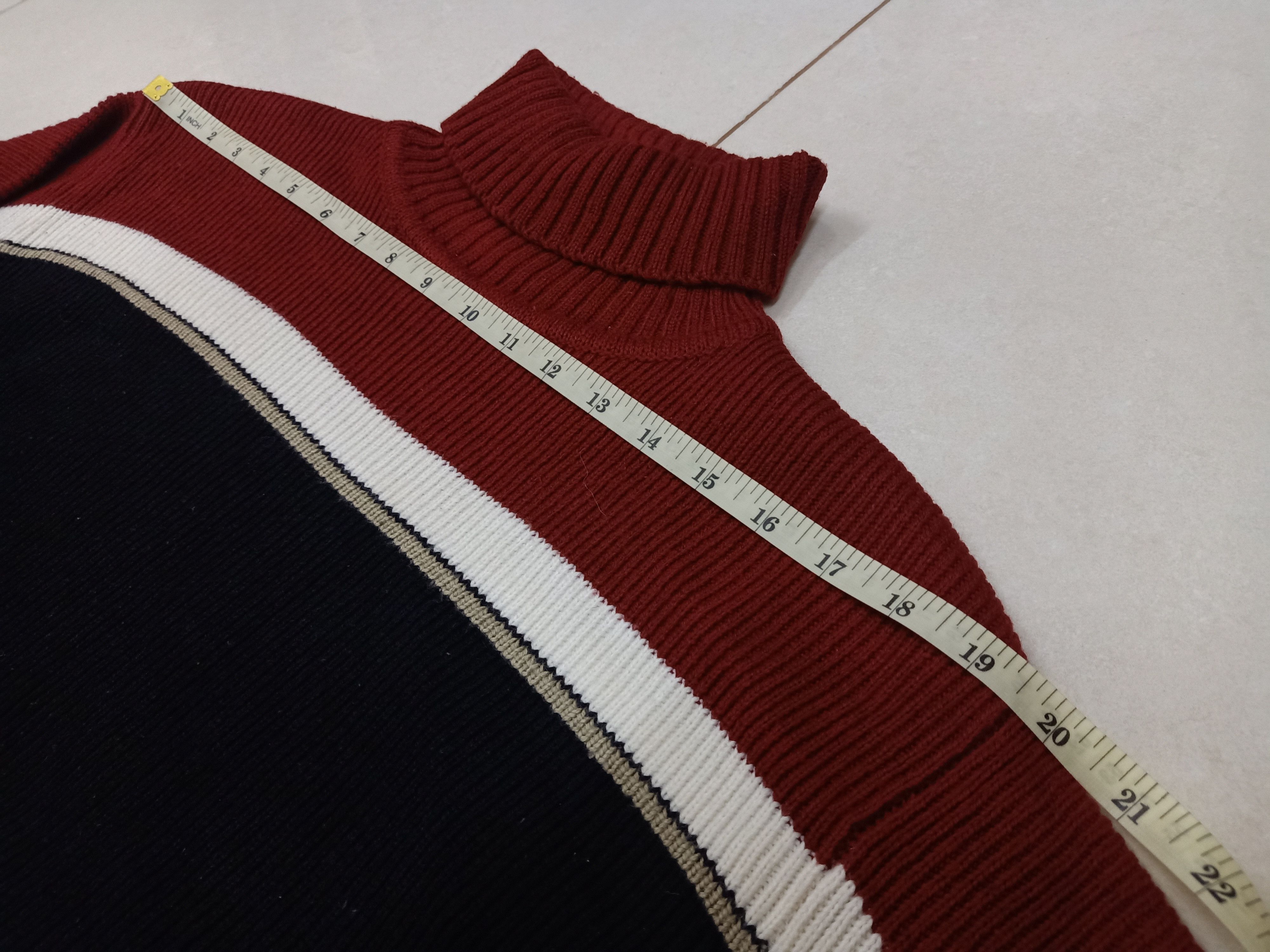 Aran Isles Knitwear × Tommy Hilfiger TOMMY HILFIGER Iconic Flag Turtleneck Knitwear Sweatshirt Size US M / EU 48-50 / 2 - 9 Thumbnail
