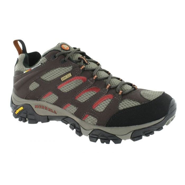 Merell Mens 8 Dark Chocolate Moab Gore-tex Hiking Shoes display picture 2