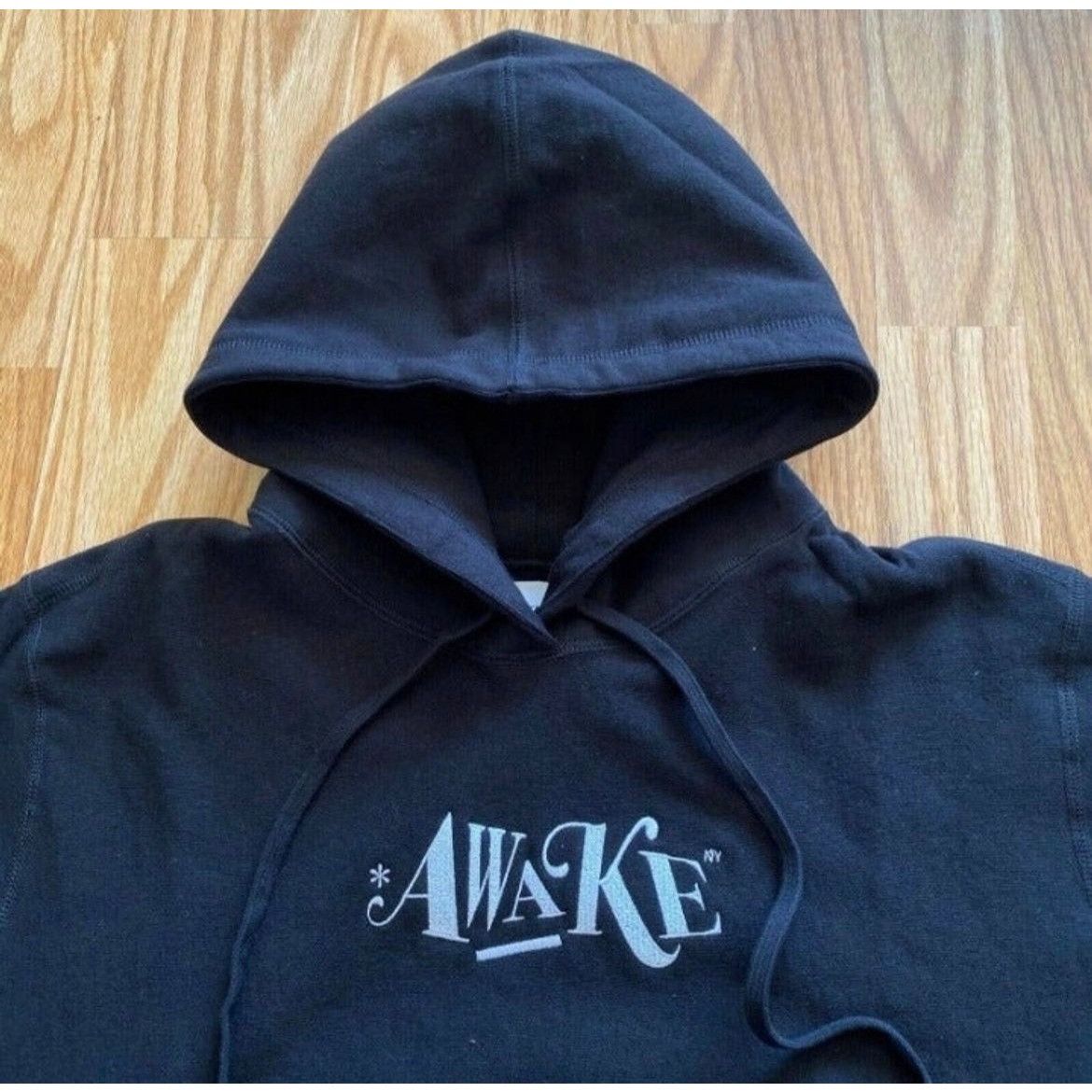 Awake NY NEW AWAKE NY EMBROIDERED BLACK HOODIE SZ LARGE L Size US L / EU 52-54 / 3 - 3 Thumbnail