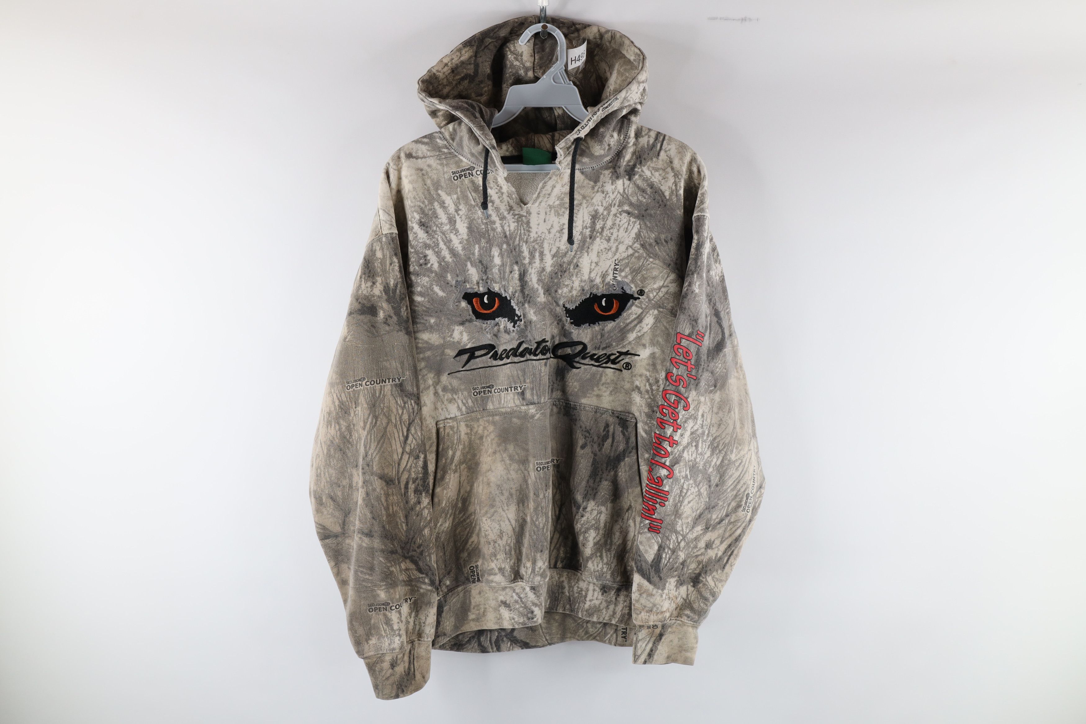 Cabelas Vintage Vintage Cabelas Thrashed Predator Quest Hoodie Sweatshirt Grailed