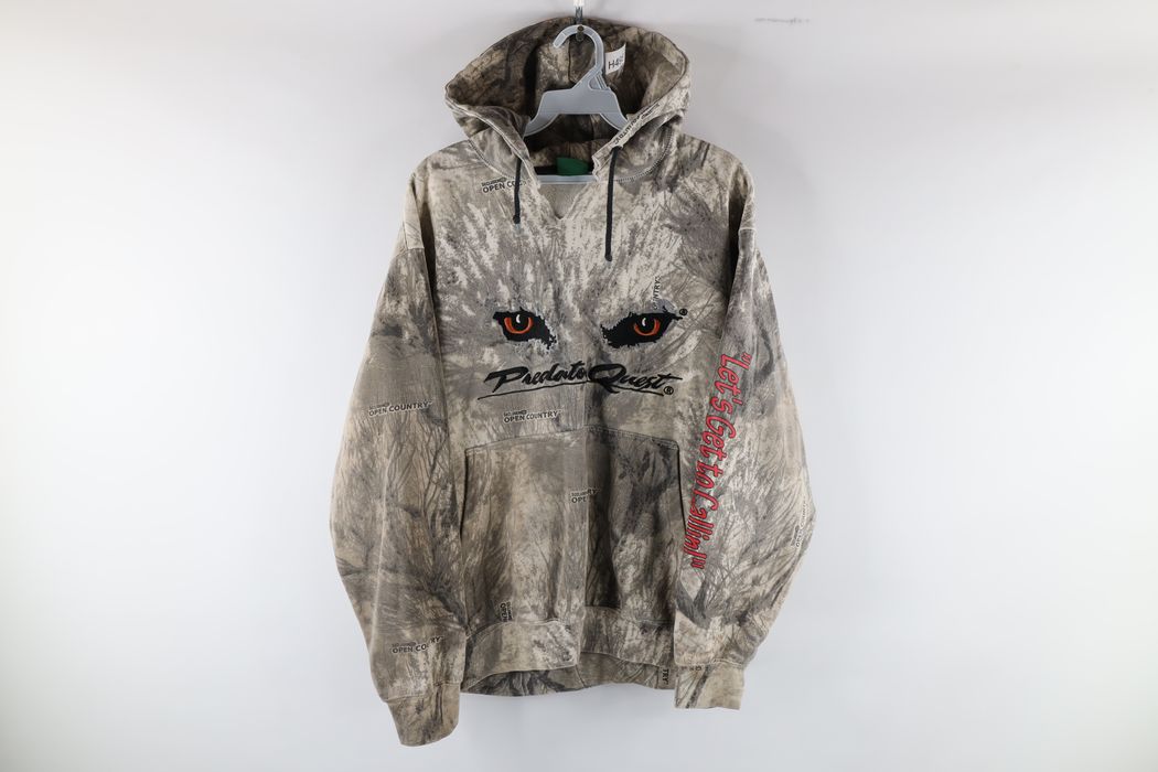 Vintage Vintage Cabelas Thrashed Predator Quest Hoodie Sweatshirt Grailed