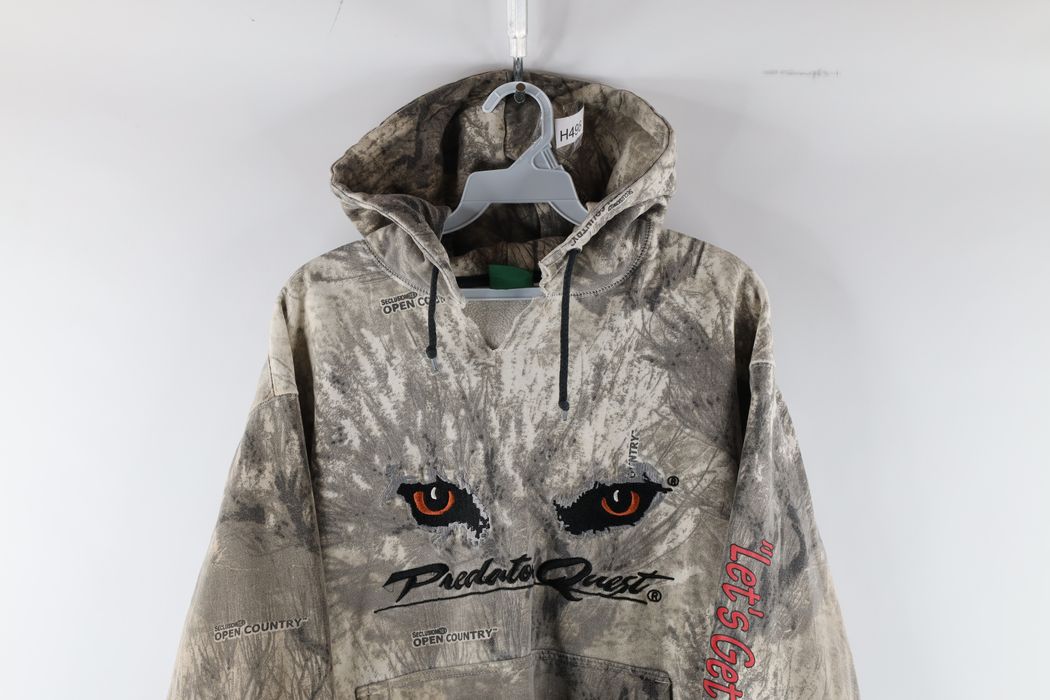Vintage Vintage Cabelas Thrashed Predator Quest Hoodie Sweatshirt Grailed