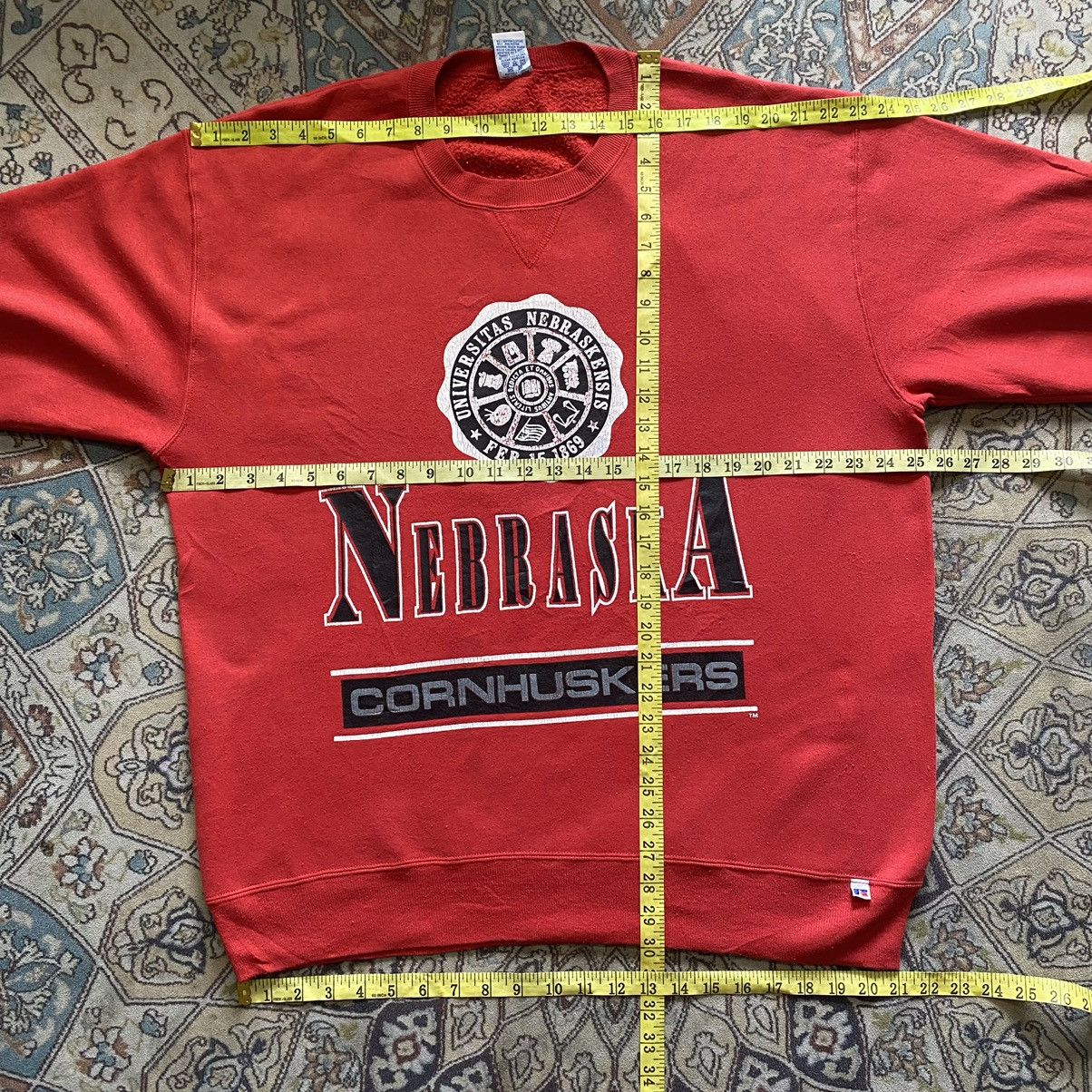Vintage Vintage 90s University of Nebraska Cornhuskers Sweatshirt Size US XXL / EU 58 / 5 - 16 Thumbnail