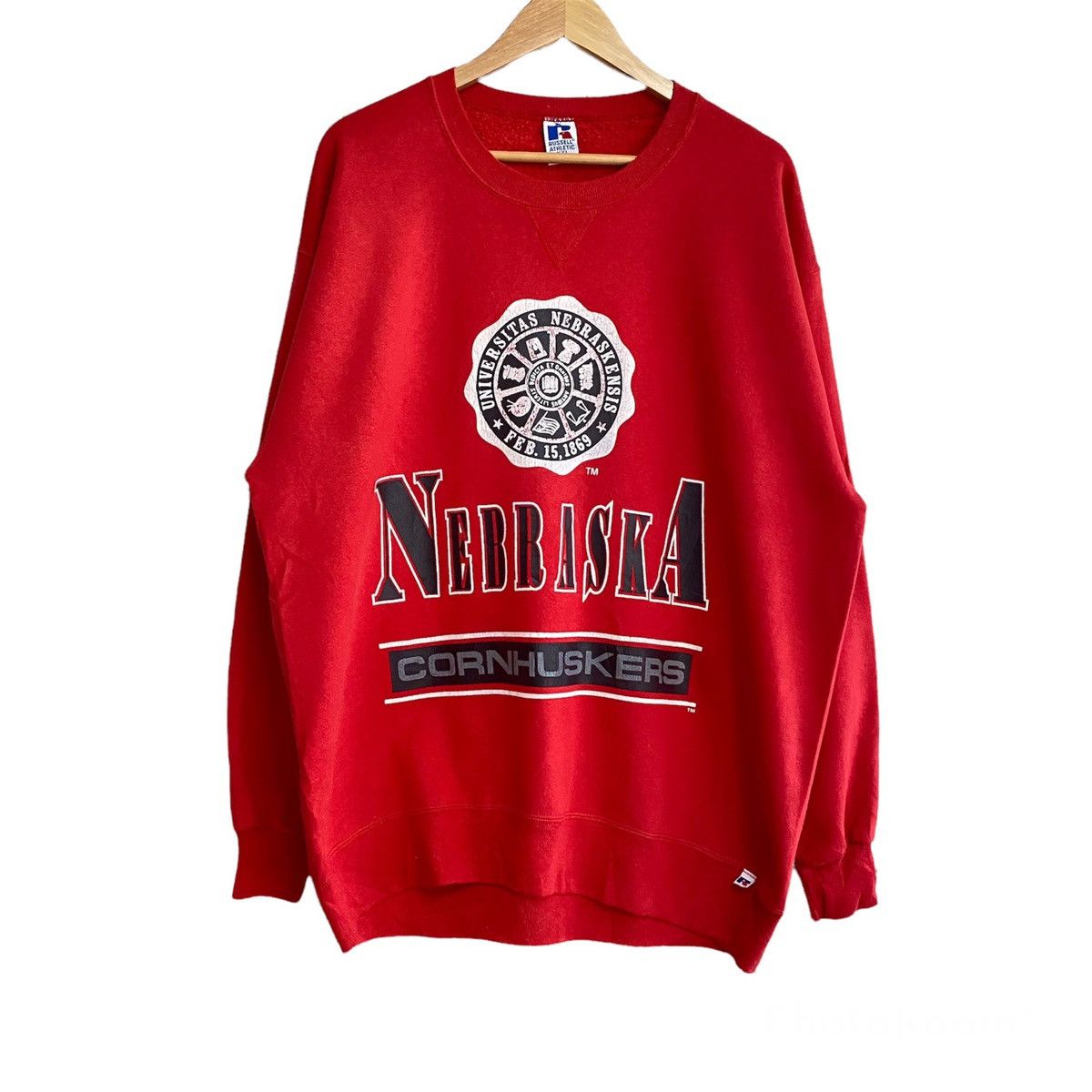 Vintage Vintage 90s University of Nebraska Cornhuskers Sweatshirt Size US XXL / EU 58 / 5 - 1 Thumbnail
