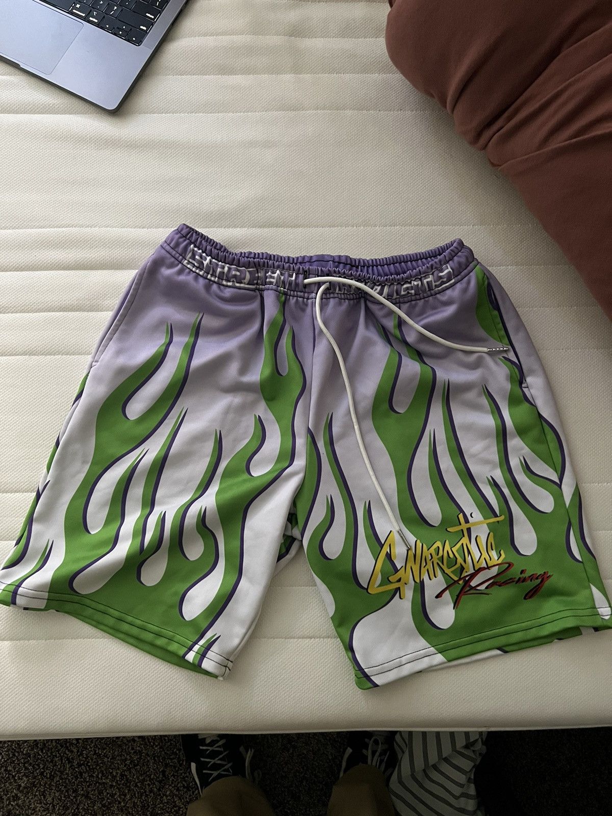 Gnarcotic Gnarcotic Racing Flames Shorts | Grailed