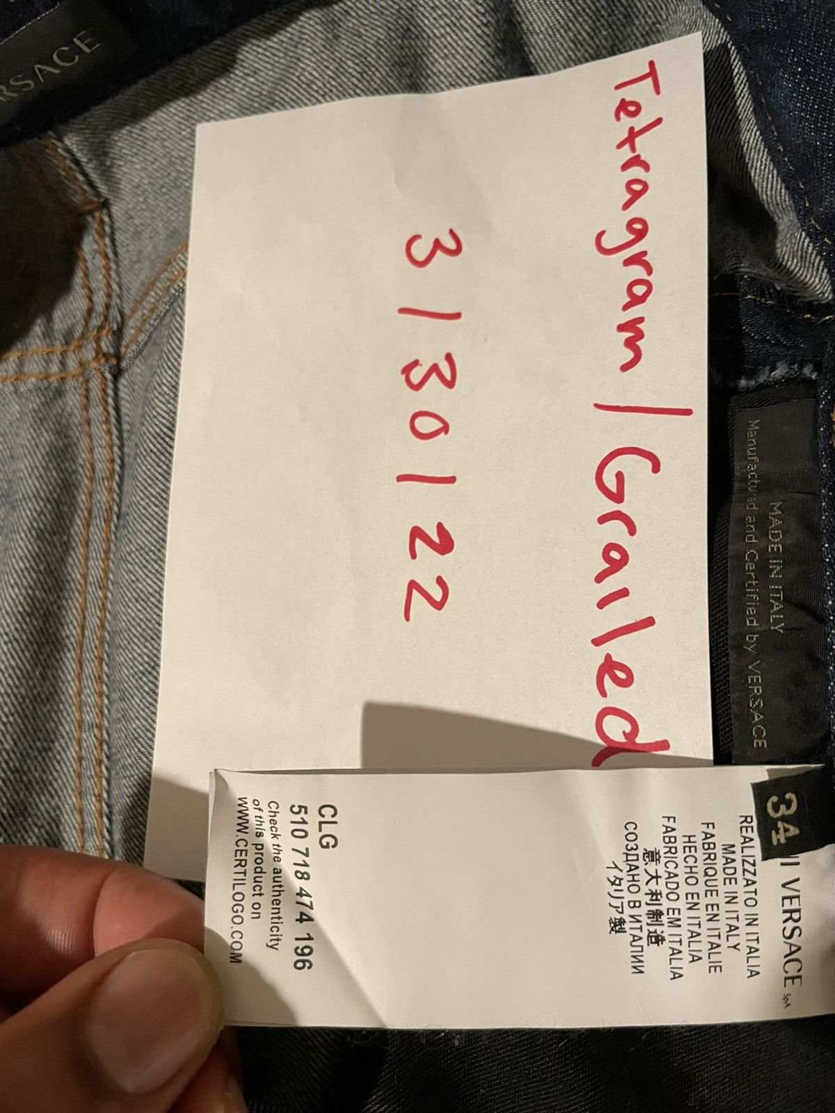 Versace Versace hand painted runway denim Size US 34 / EU 50 - 7 Thumbnail