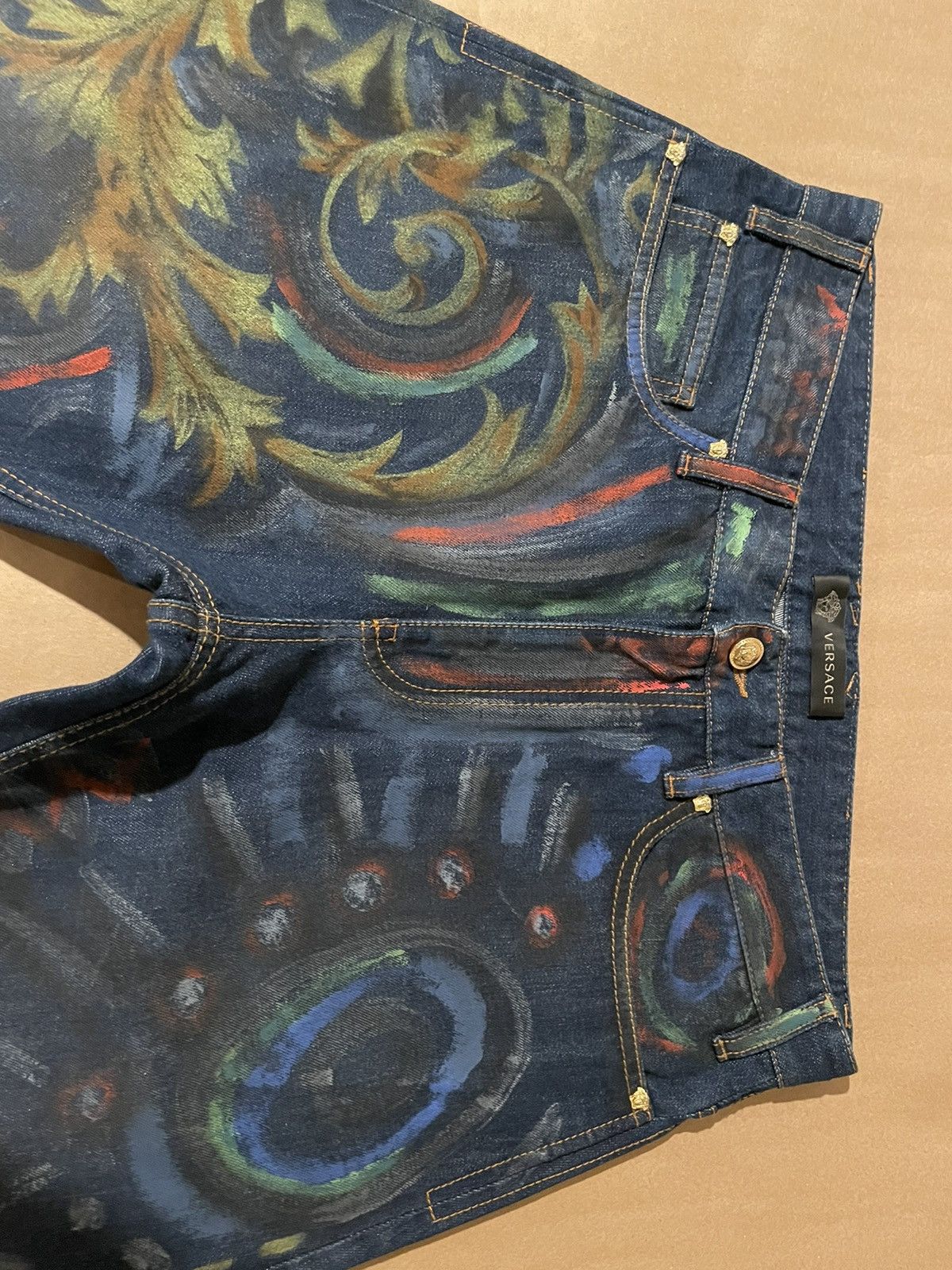 Versace Versace hand painted runway denim Size US 34 / EU 50 - 9 Thumbnail