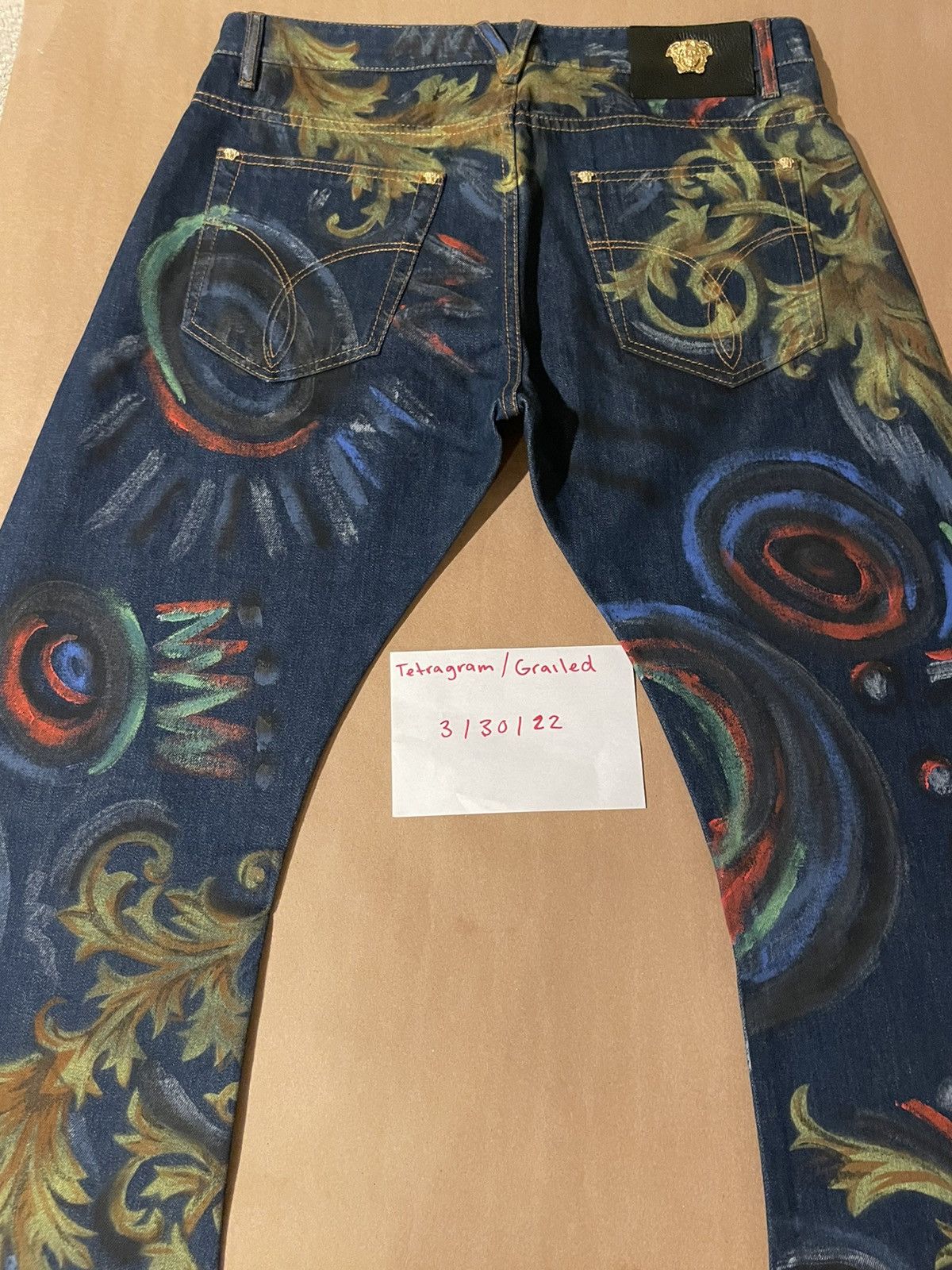 Versace Versace hand painted runway denim Size US 34 / EU 50 - 3 Thumbnail