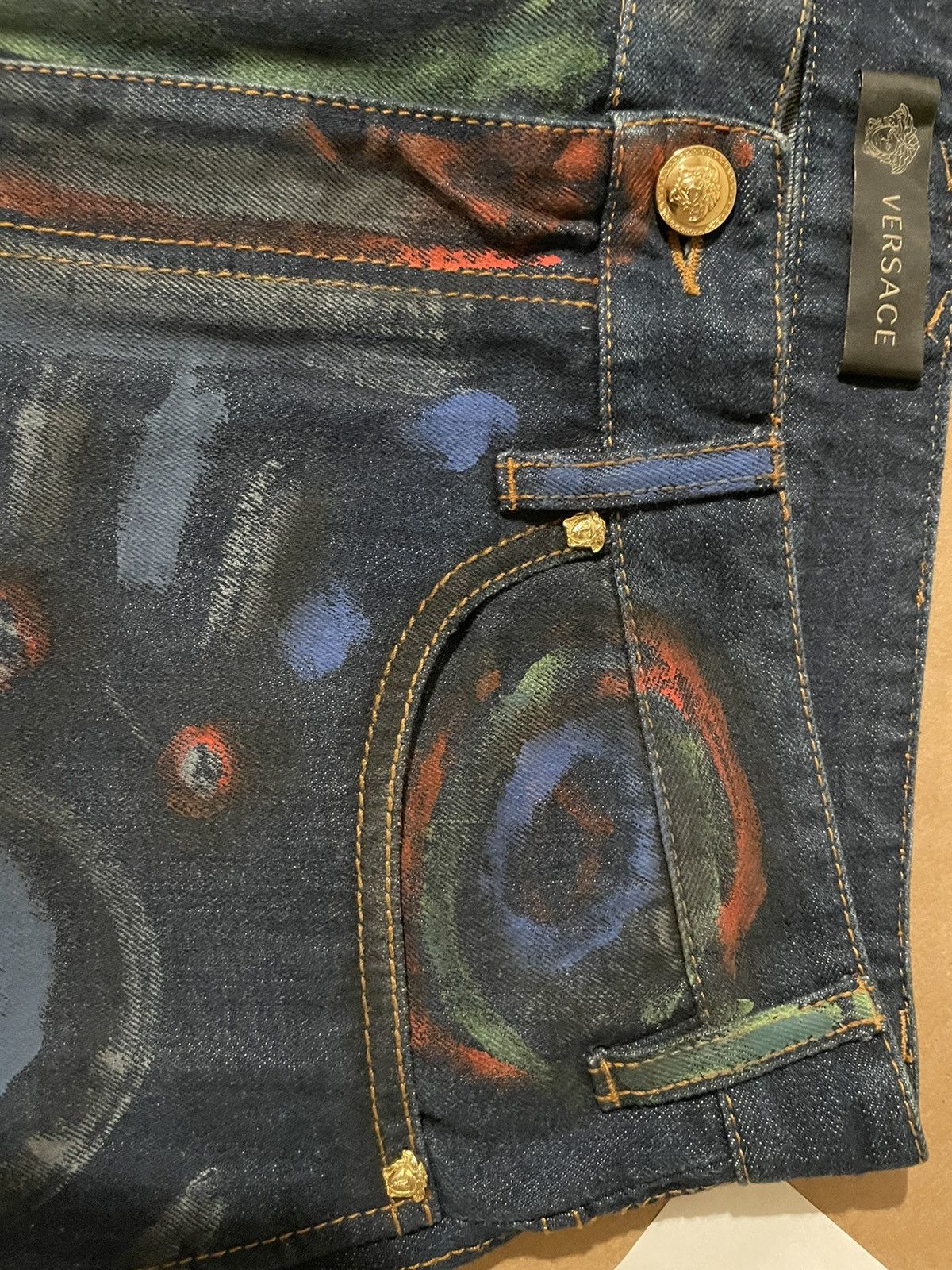 Versace Versace hand painted runway denim Size US 34 / EU 50 - 5 Thumbnail