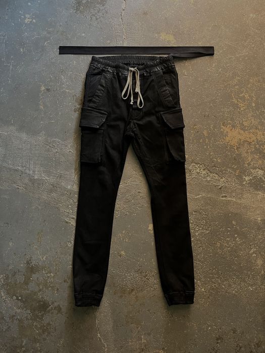 Rick Owens AW21 Waxed Mastodon Cargo Denim | Grailed