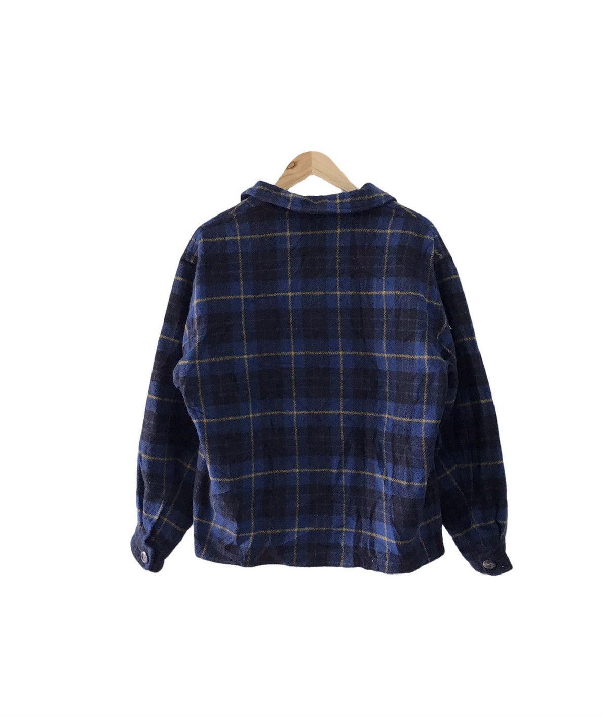 Japanese Brand × PPFM × Vintage Peyton Place For Men Duffe Plaid Tartan Wool Jacket Size US M / EU 48-50 / 2 - 2 Thumbnail