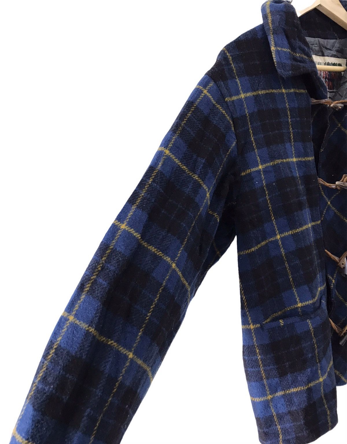 Japanese Brand × PPFM × Vintage Peyton Place For Men Duffe Plaid Tartan Wool Jacket Size US M / EU 48-50 / 2 - 5 Thumbnail