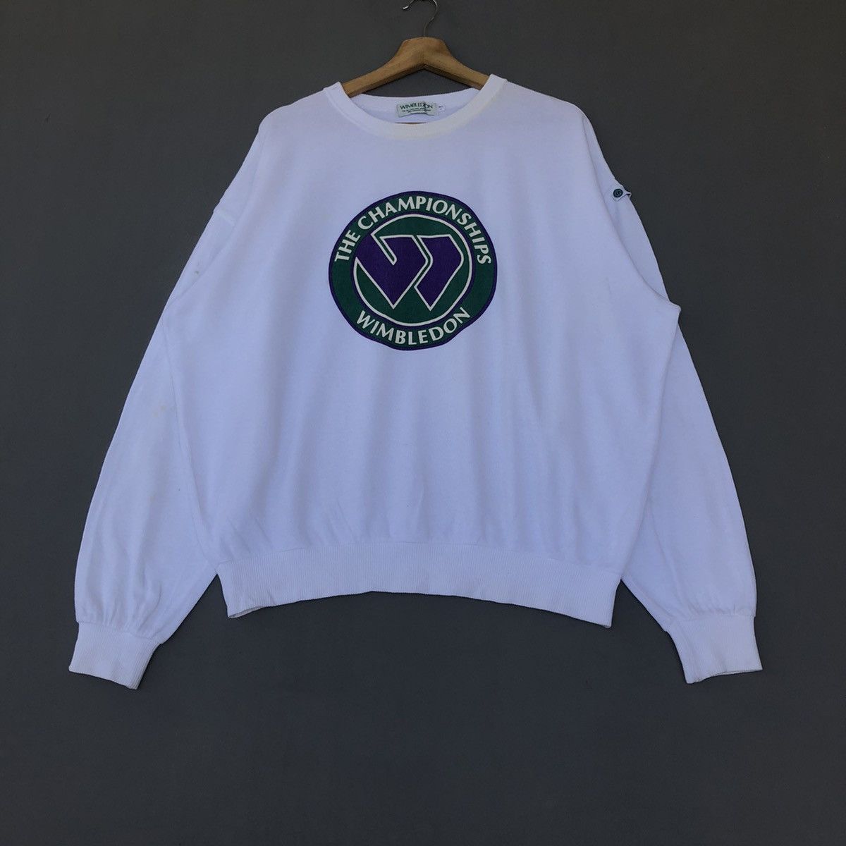 Wimbledon The Championships Tennis Sweatshirt Vintage 80s outlet 90s Adult Medium NEW